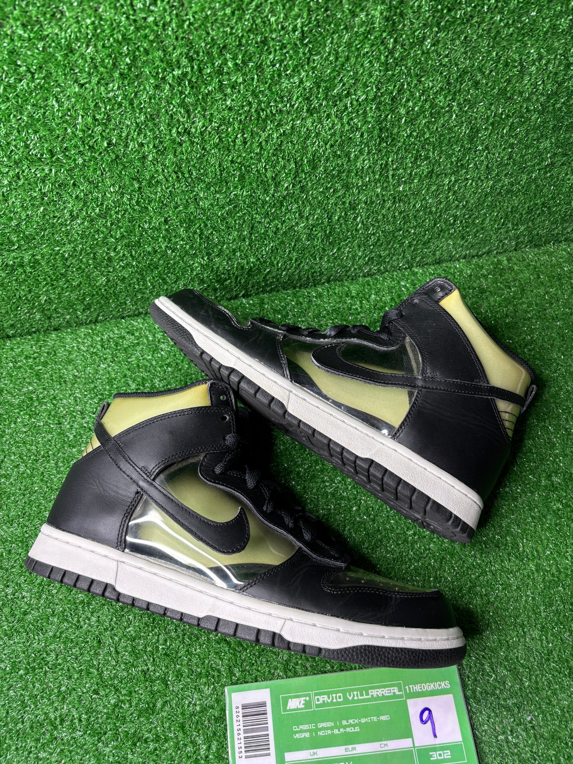 Nike Dunk High CDG Comme Des Garcons Clear - Size 9 (used)