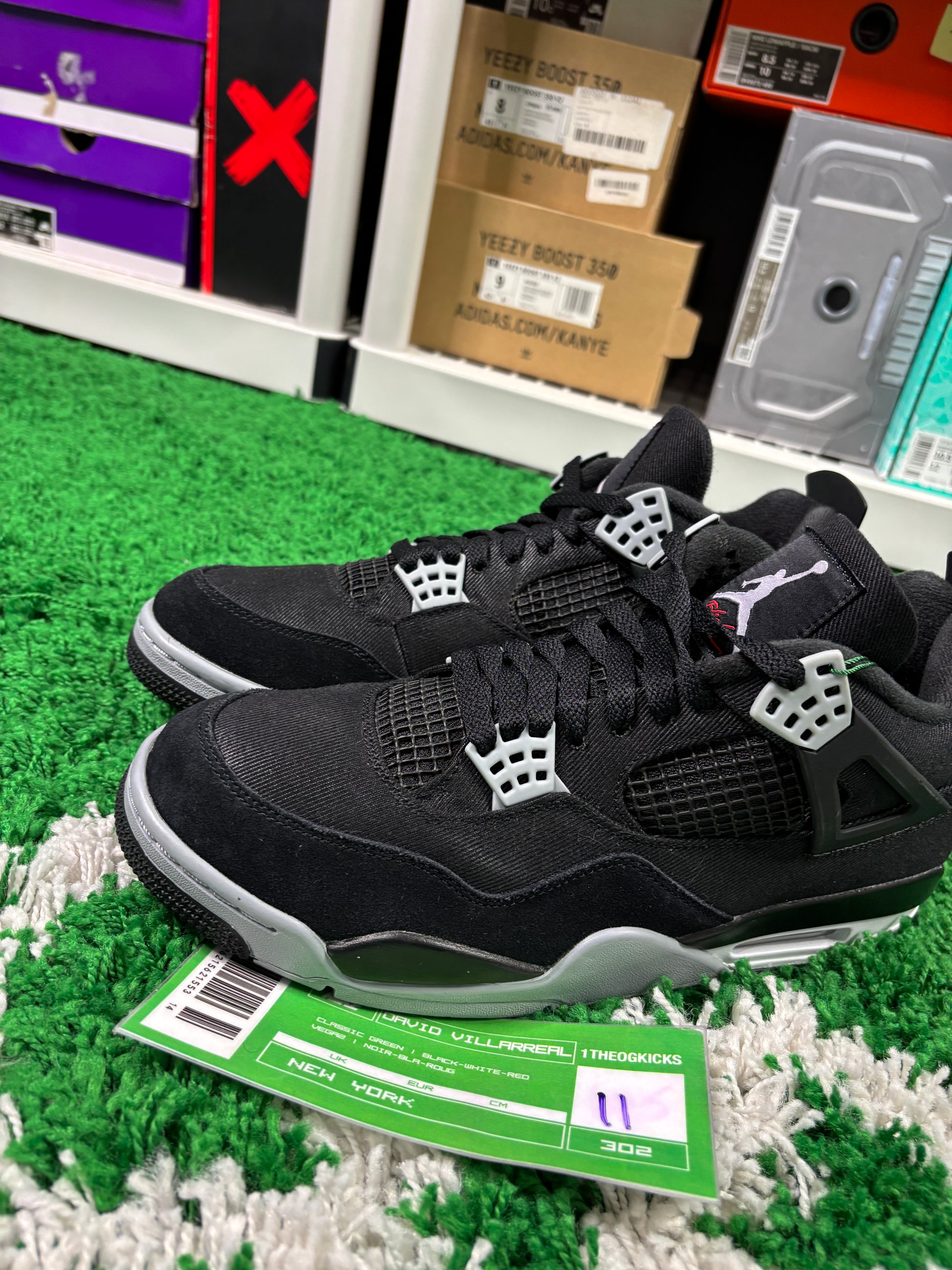 Jordan 4 Black Canvas SE - Size 11