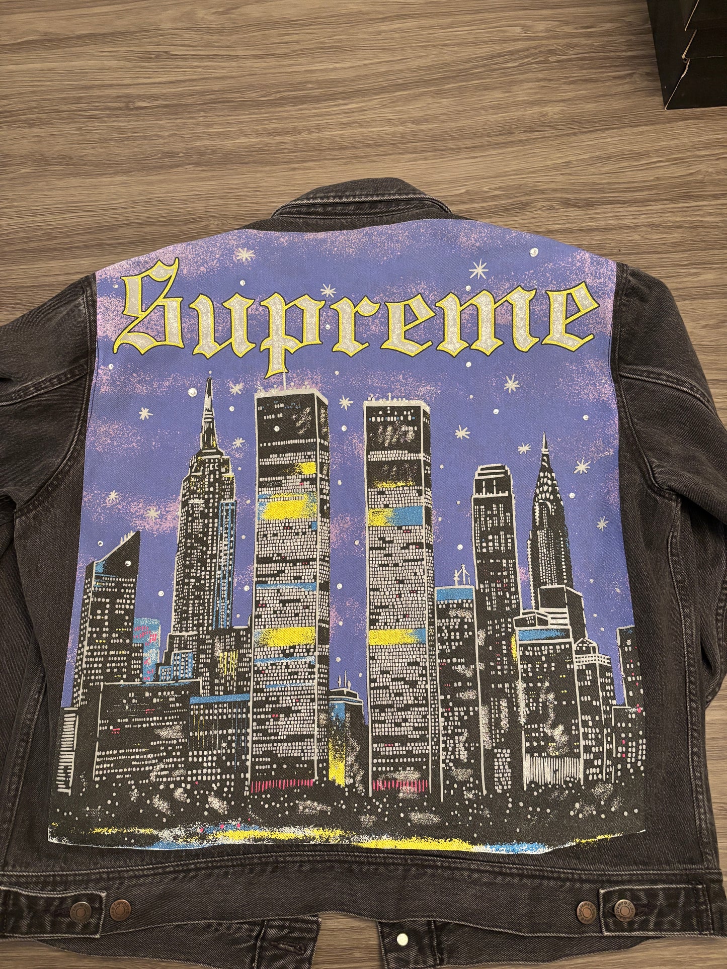 Supreme New York Painted Trucker Jacket - Size L