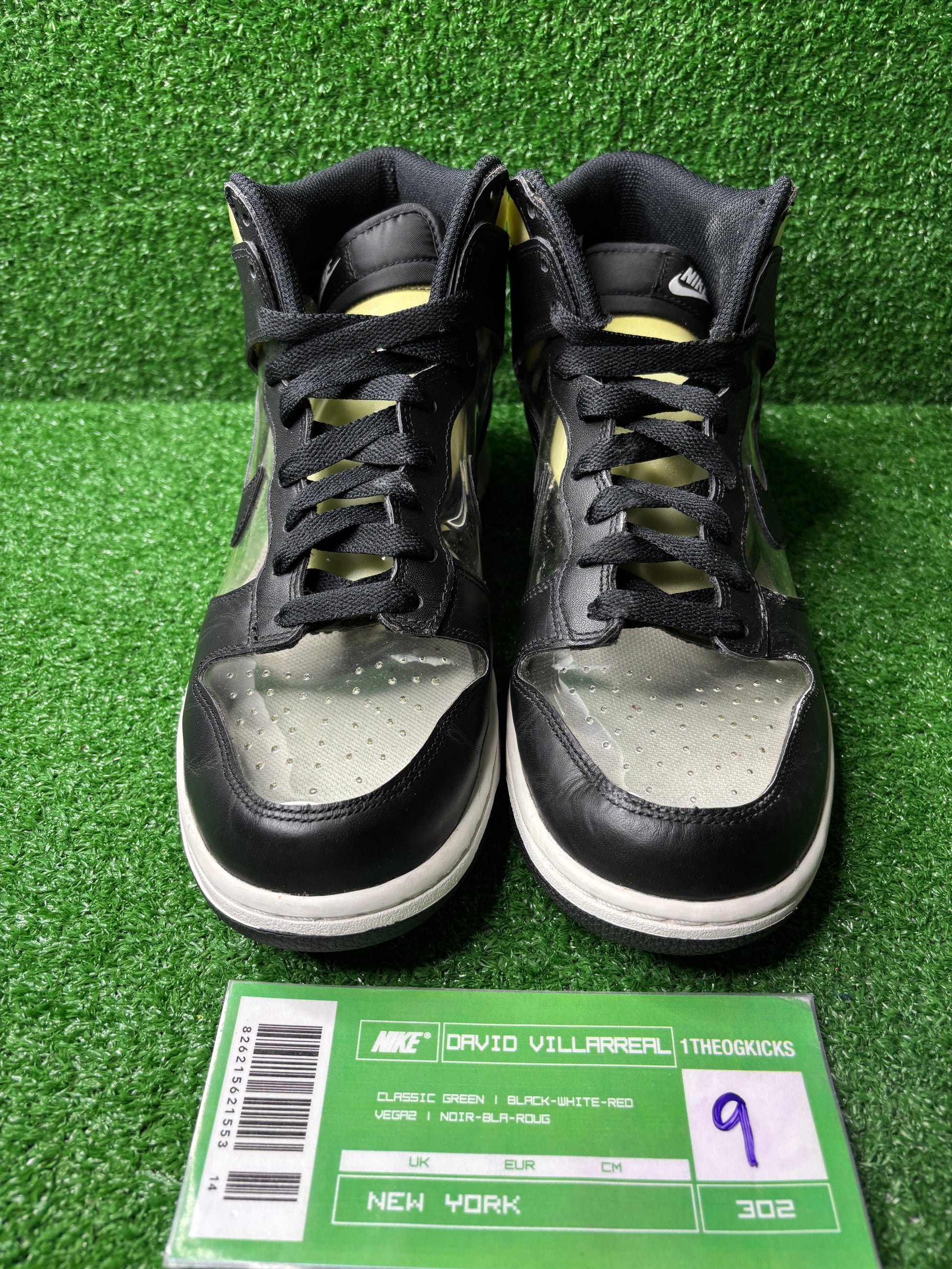 Nike Dunk High CDG Comme Des Garcons Clear - Size 9 (used)