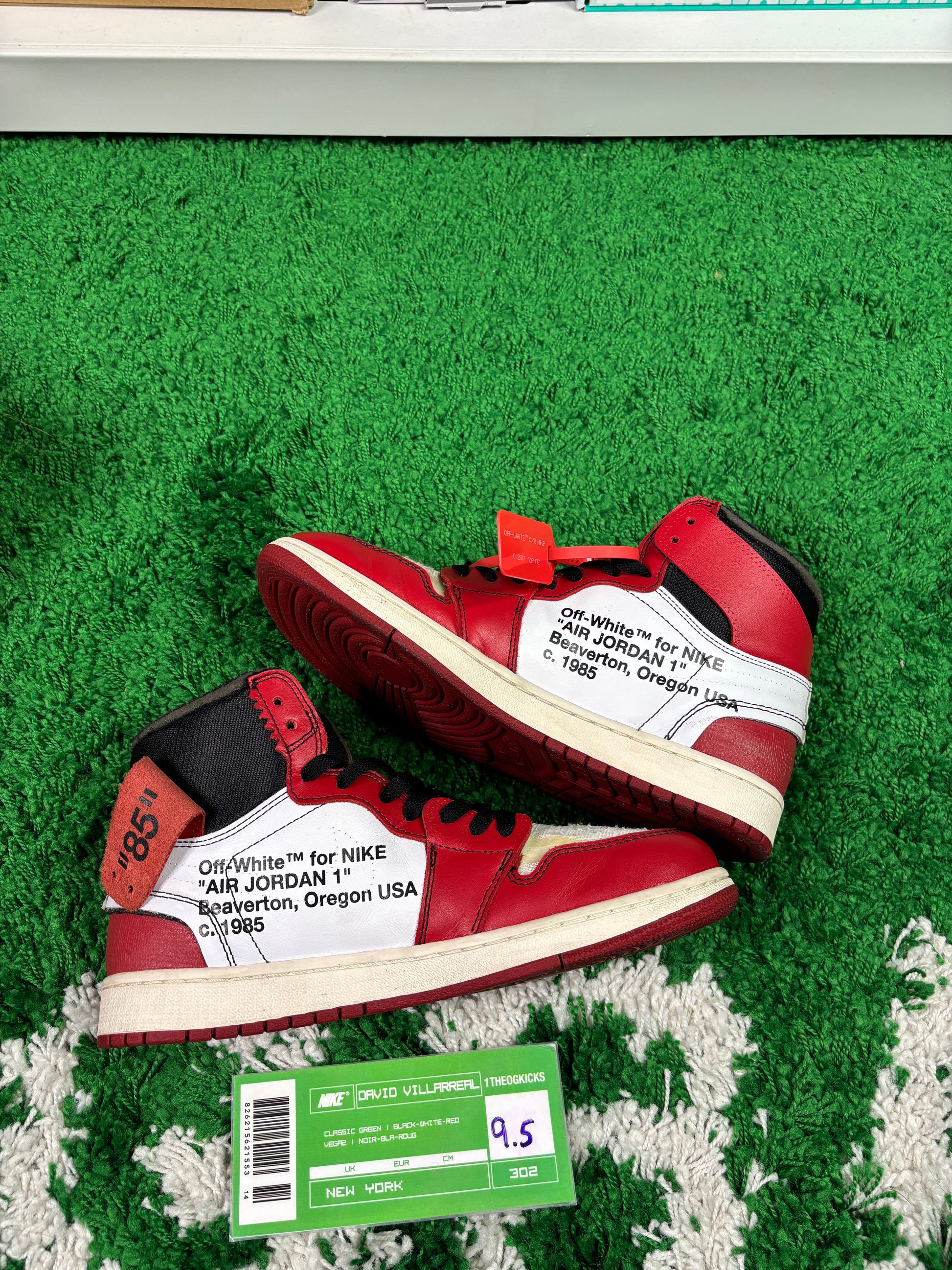 Jordan 1 OFF WHITE Chicago- size 9.5