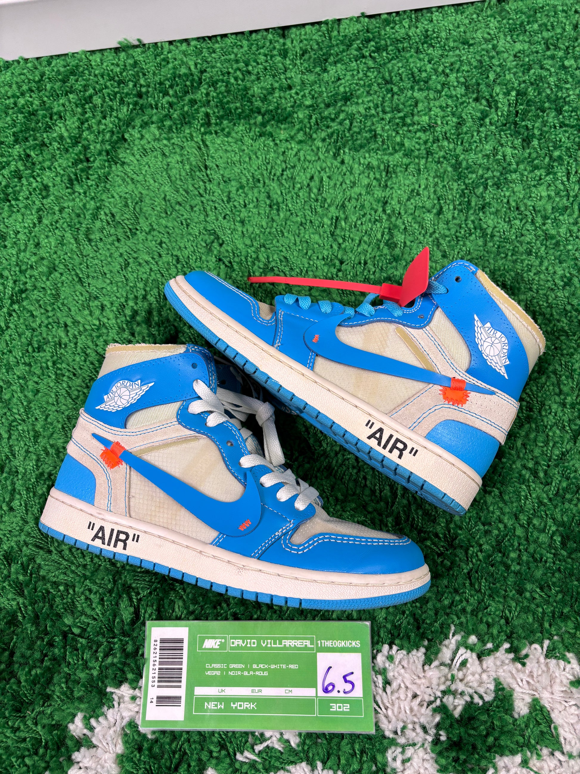 Jordan 1 OFF WHITE UNC- size 6.5