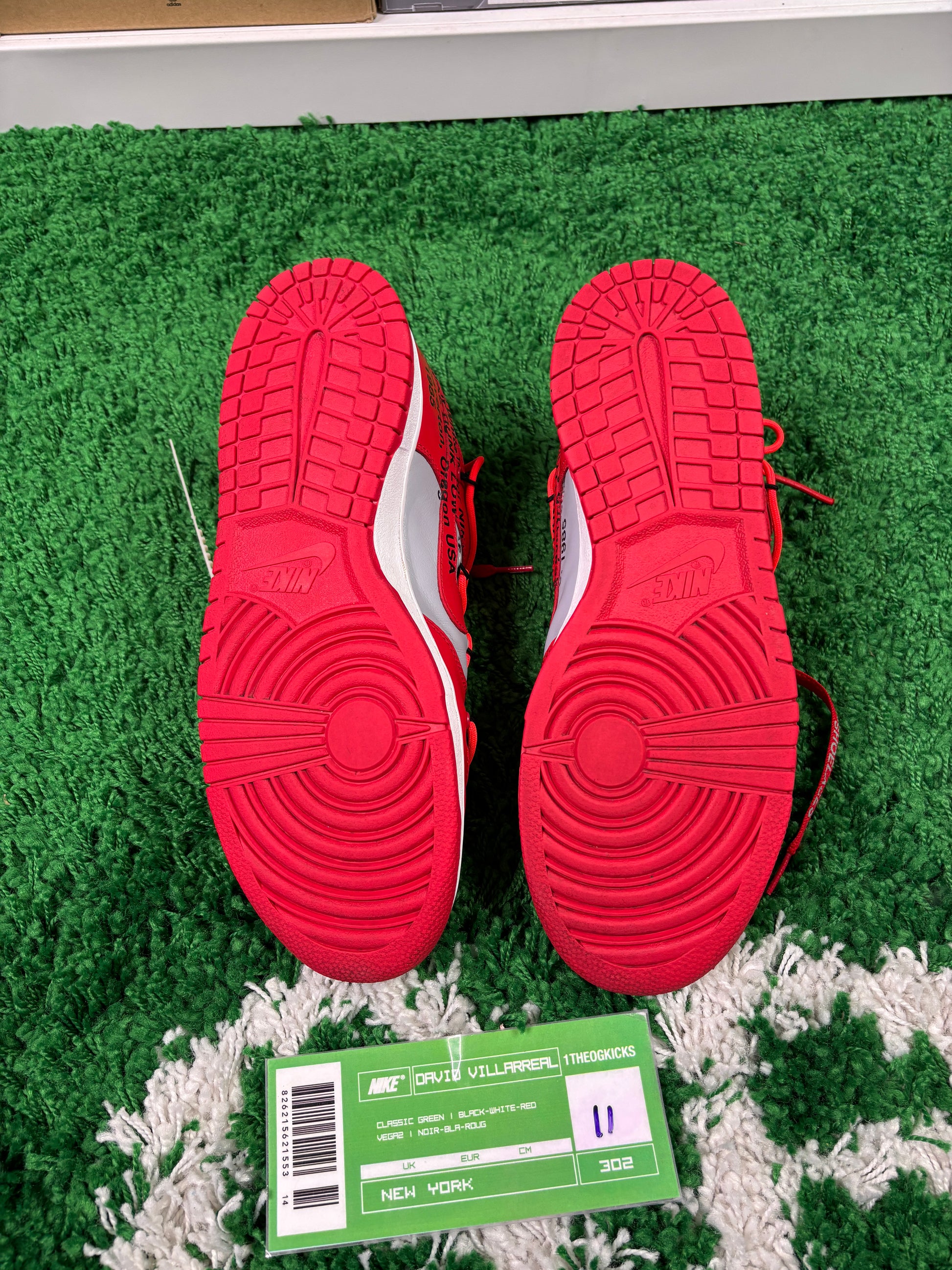 Nike Dunk Off-White University Red - Size 11