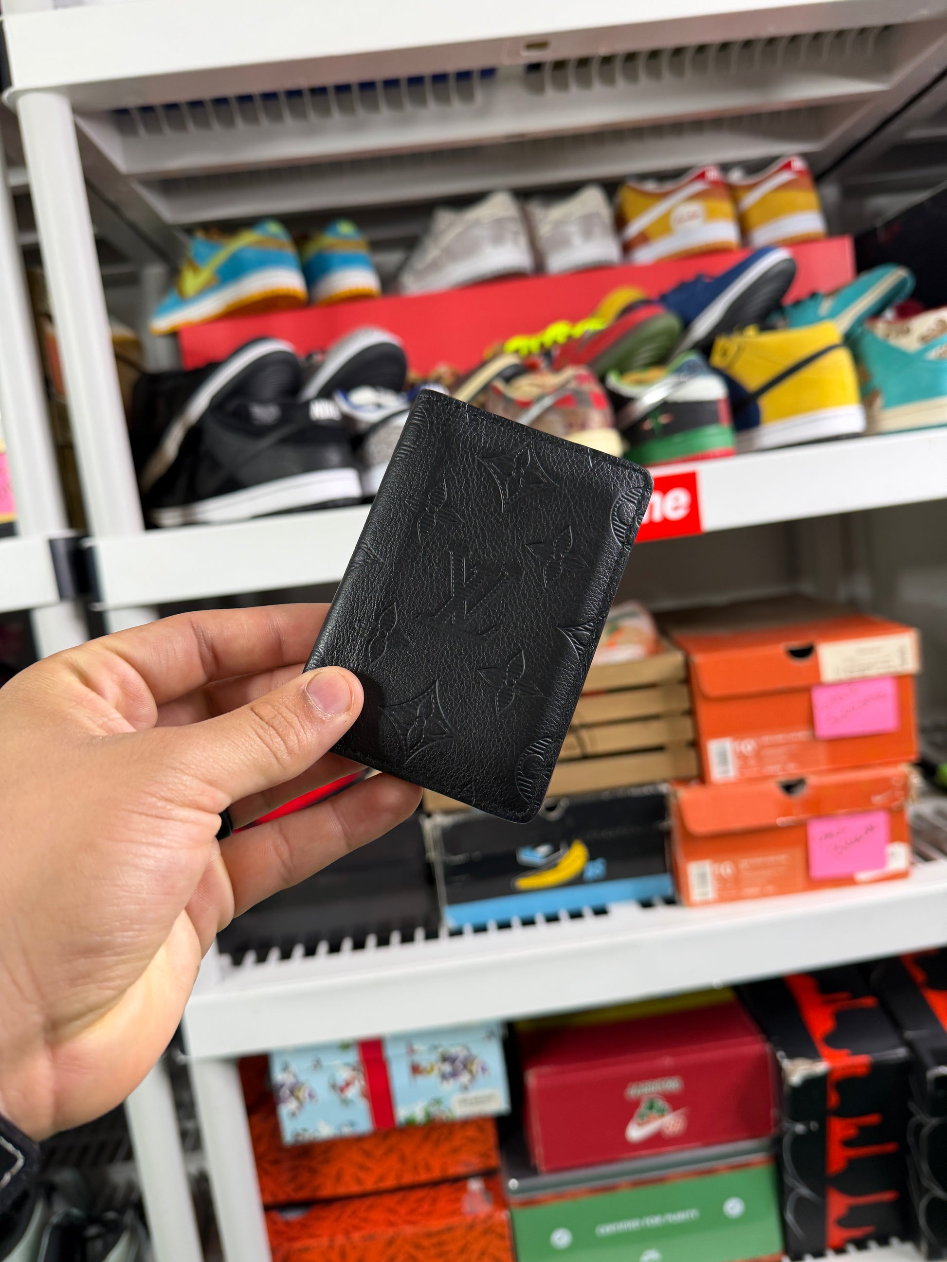 LV Black Monogram Pocket Organizer