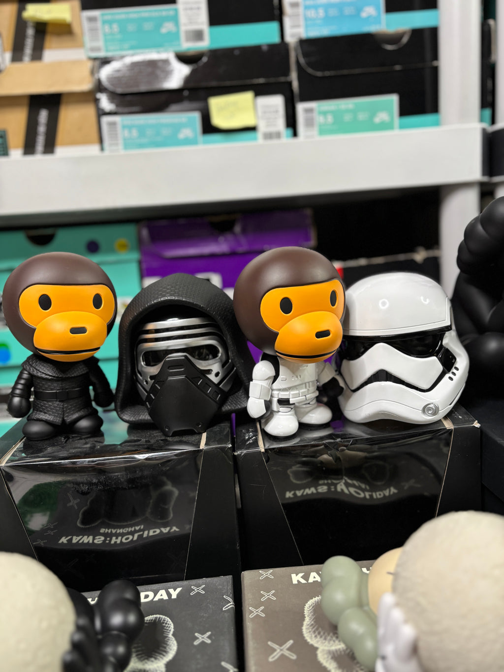 BAPE Star Wars x Baby Milo Kylo Ren + Stormtrooper Figure - Set