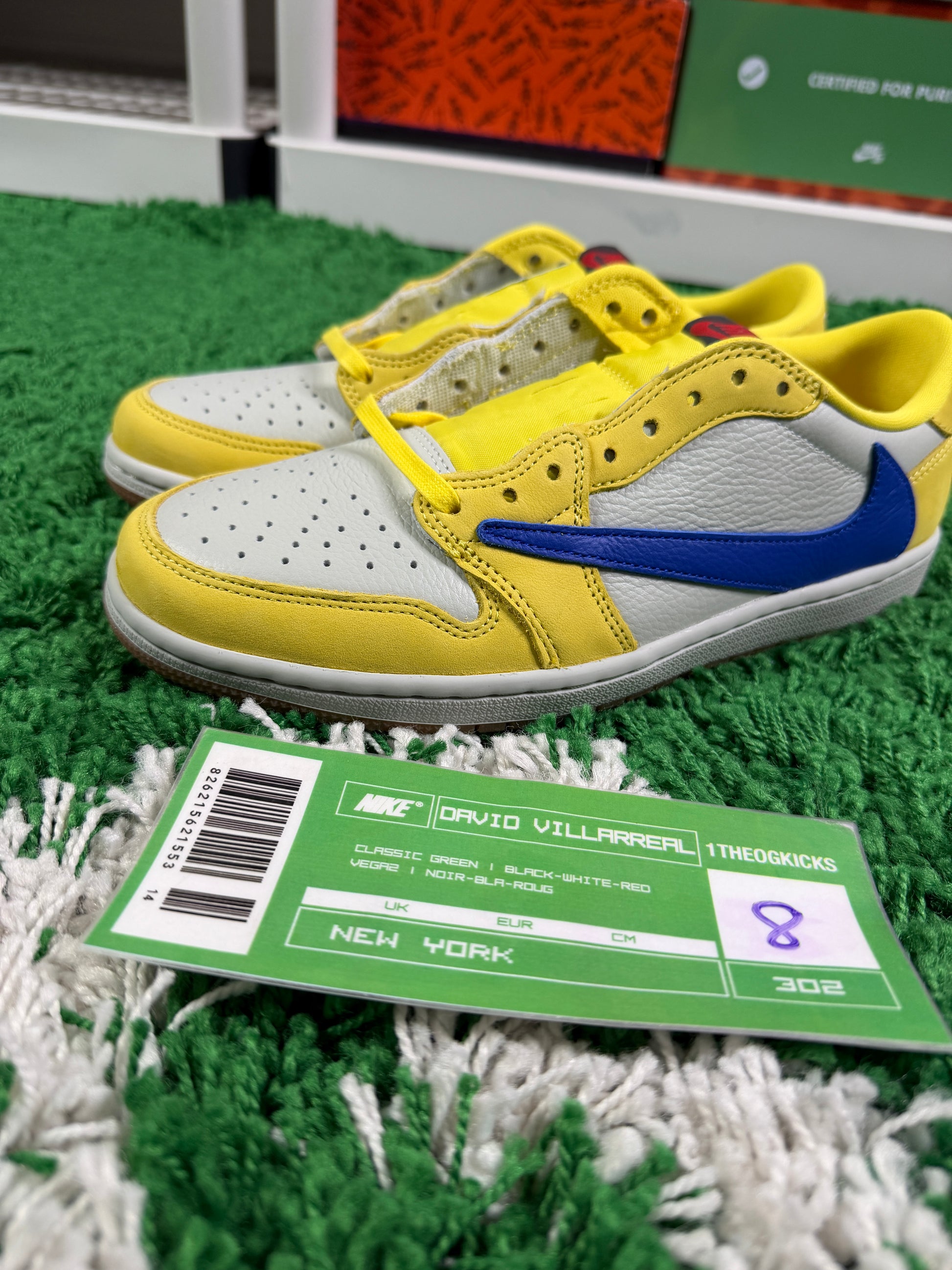 Jordan 1 Canary - Size 8