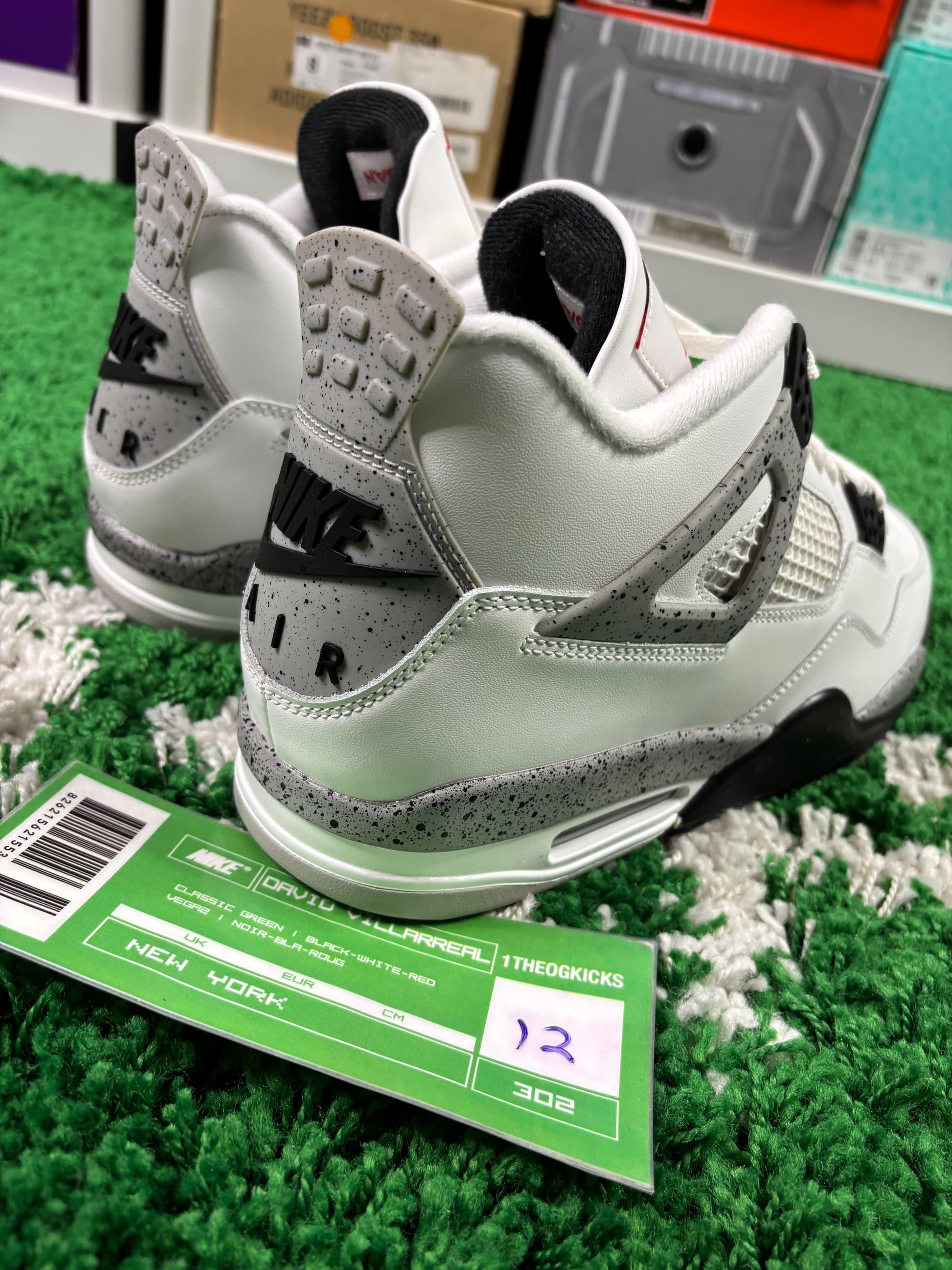 Jordan 4 White Cement - Size 12