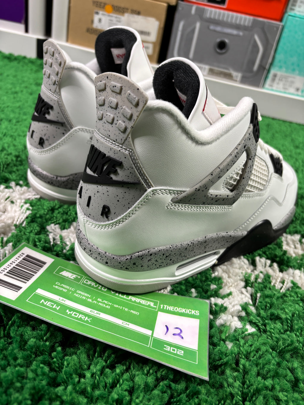Jordan 4 White Cement - Size 12