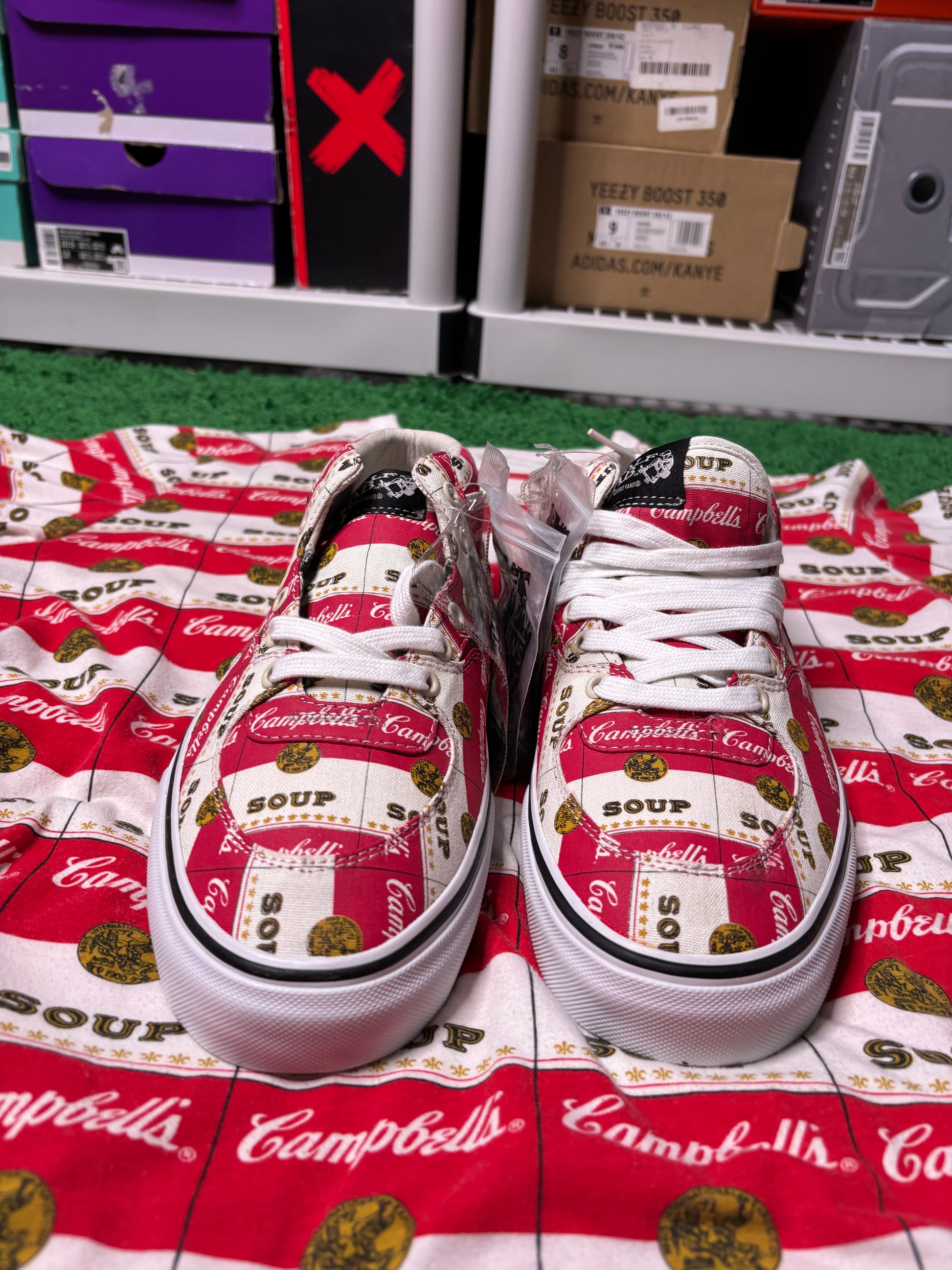 Supreme Campbell Soup Vans Sample - Size 9.5