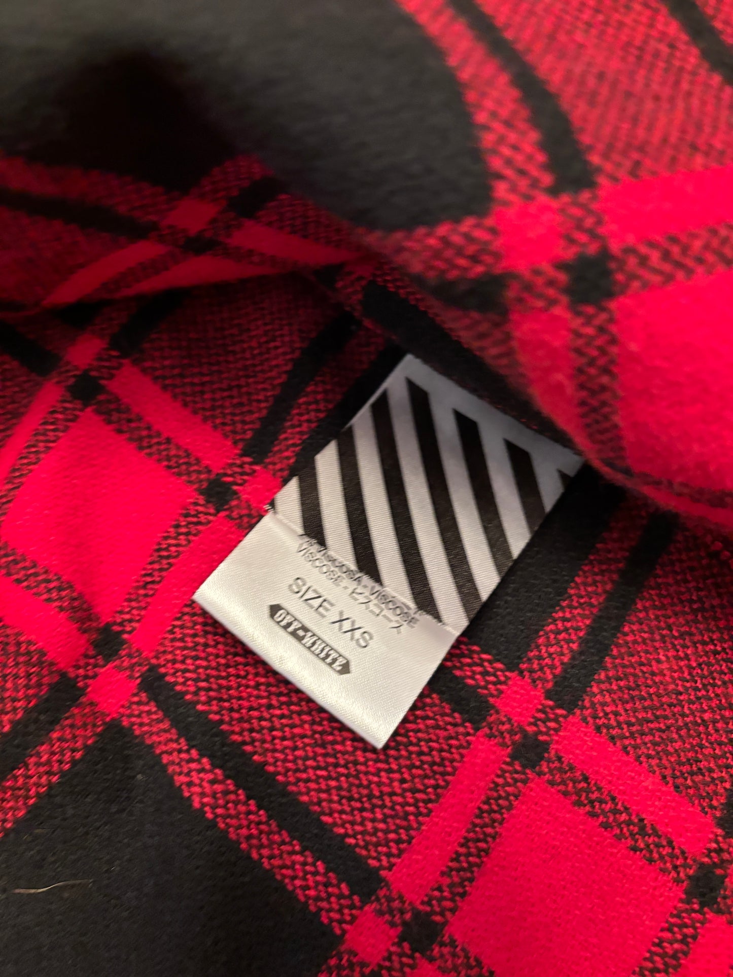 Off-White 13 red flannel - Size XXS