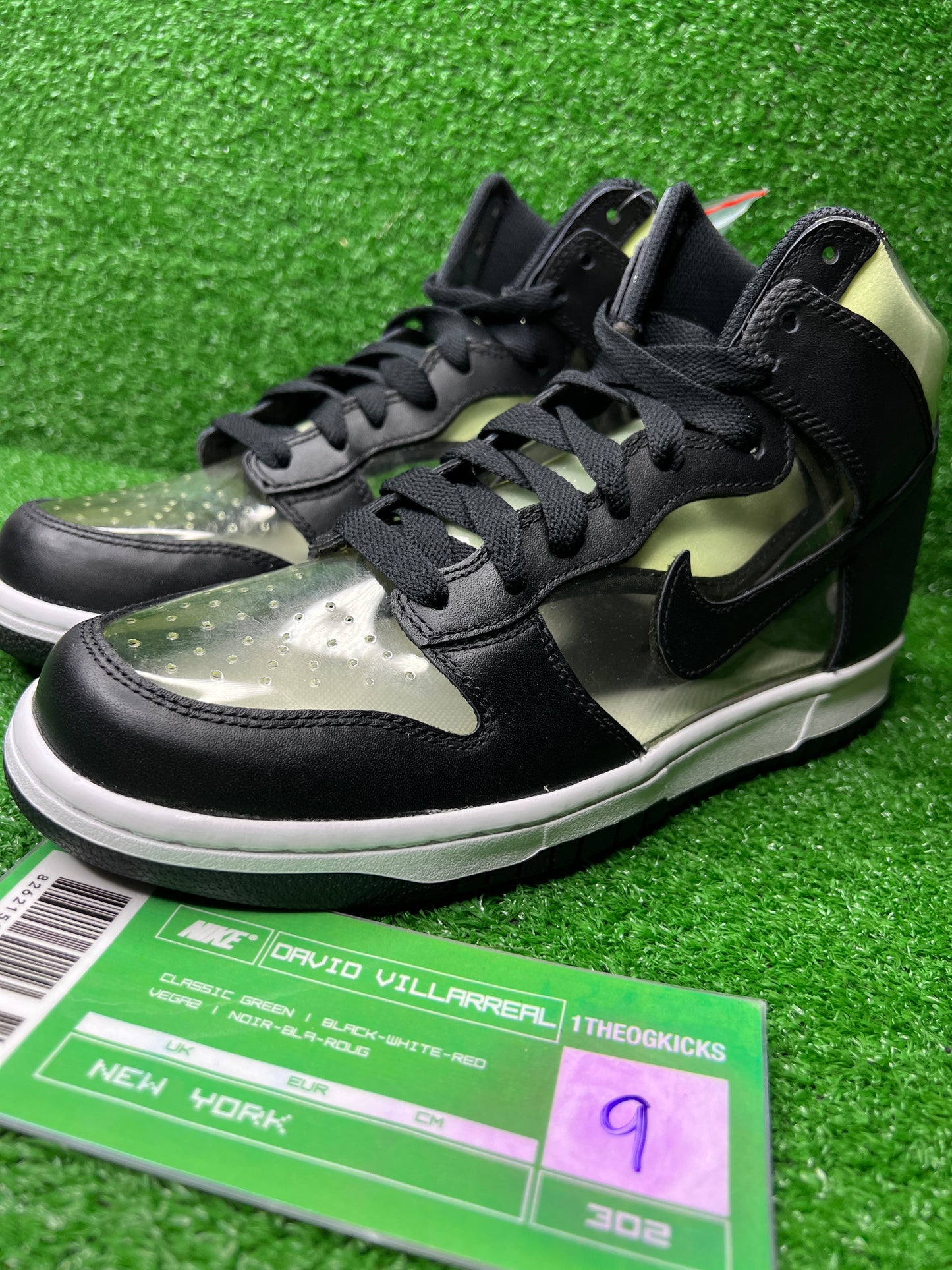 Nike Dunk High Comme Des Garcons Clear - Size 9