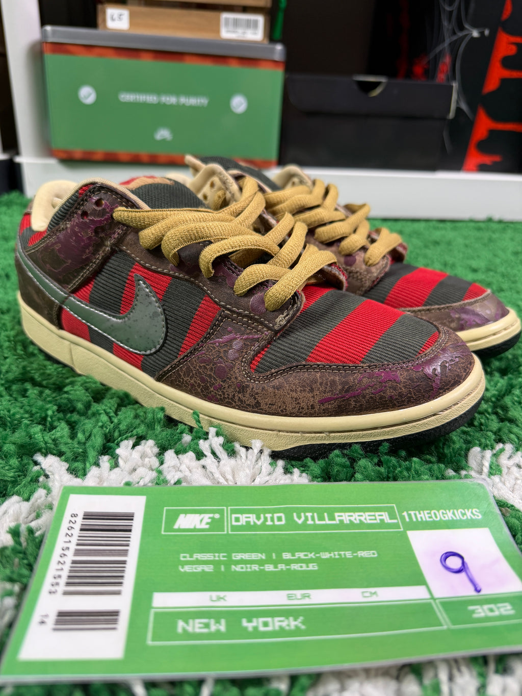 Nike Sb Freddy Krueger's - Size 9