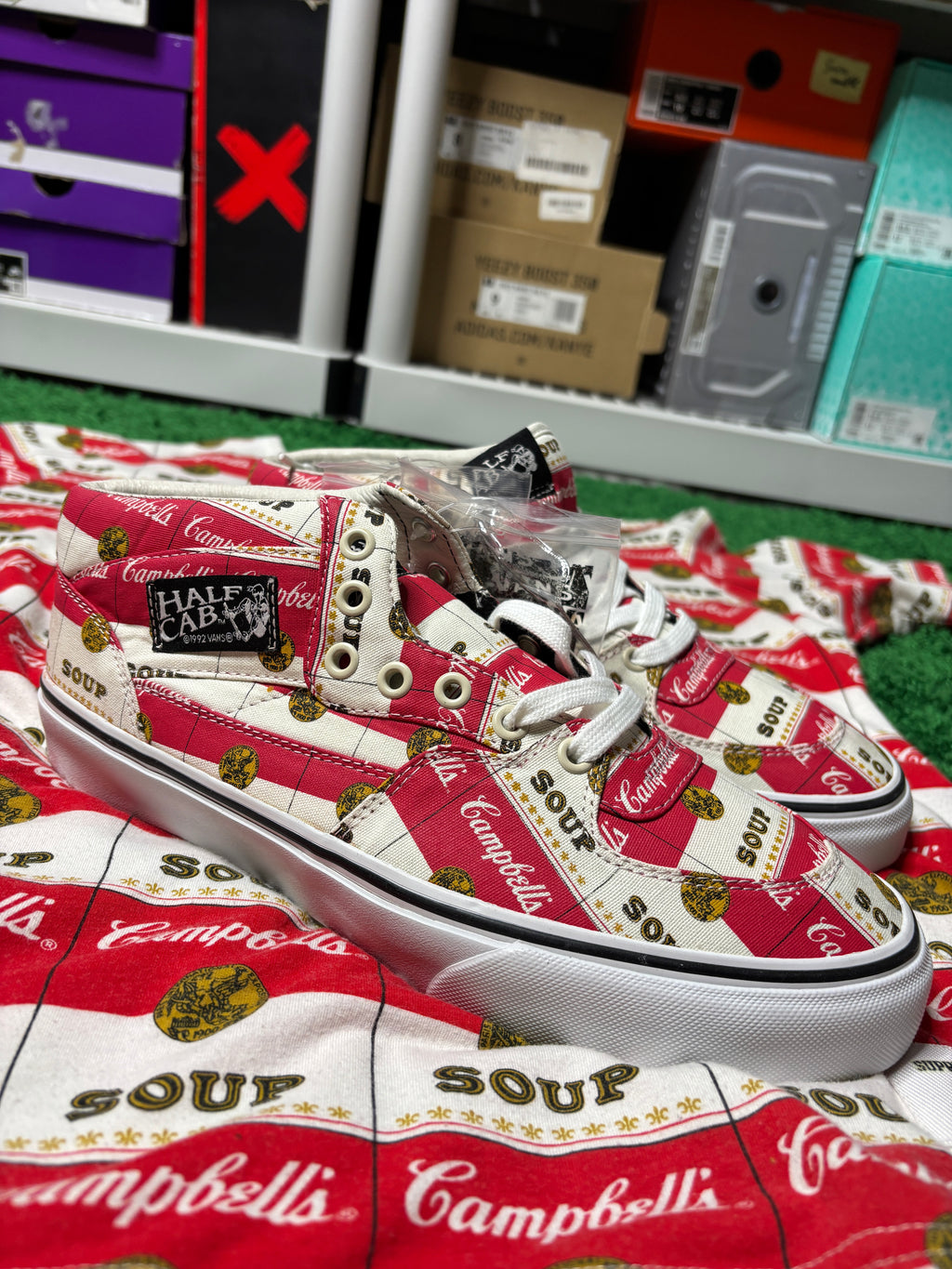 Supreme Campbell Soup Vans Sample - Size 9.5