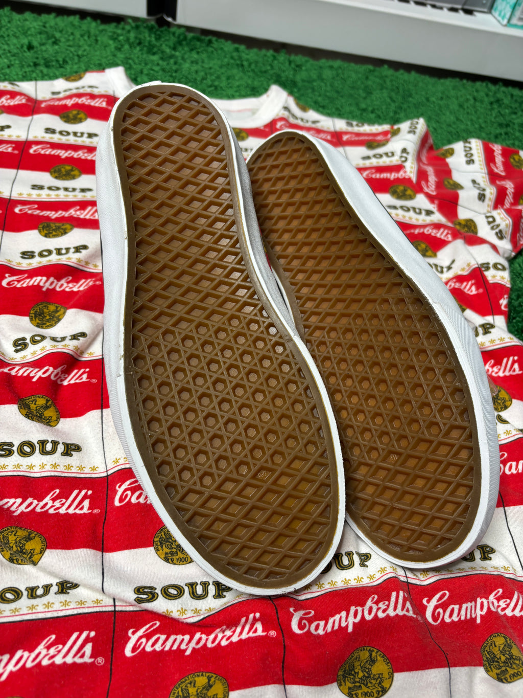 Supreme Campbell Soup Vans Sample - Size 9.5