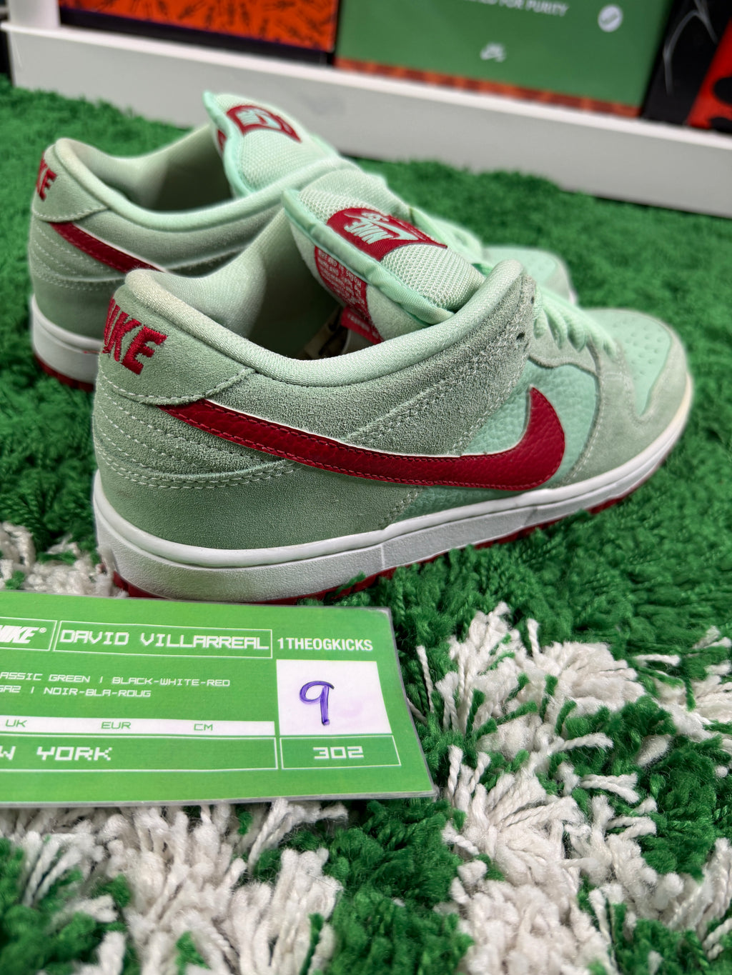 Nike Sb Green Mint Red - Size 9