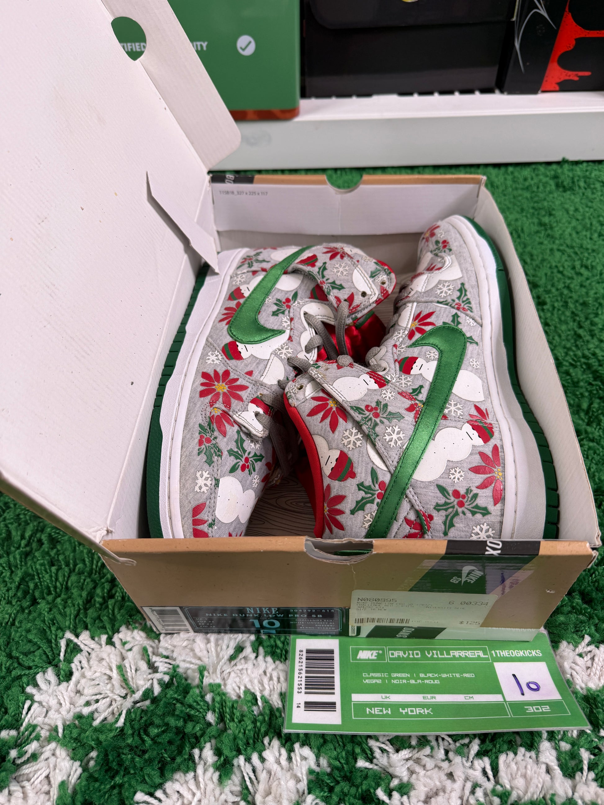 Nike Sb Ugly Sweaters Grey - Size 10