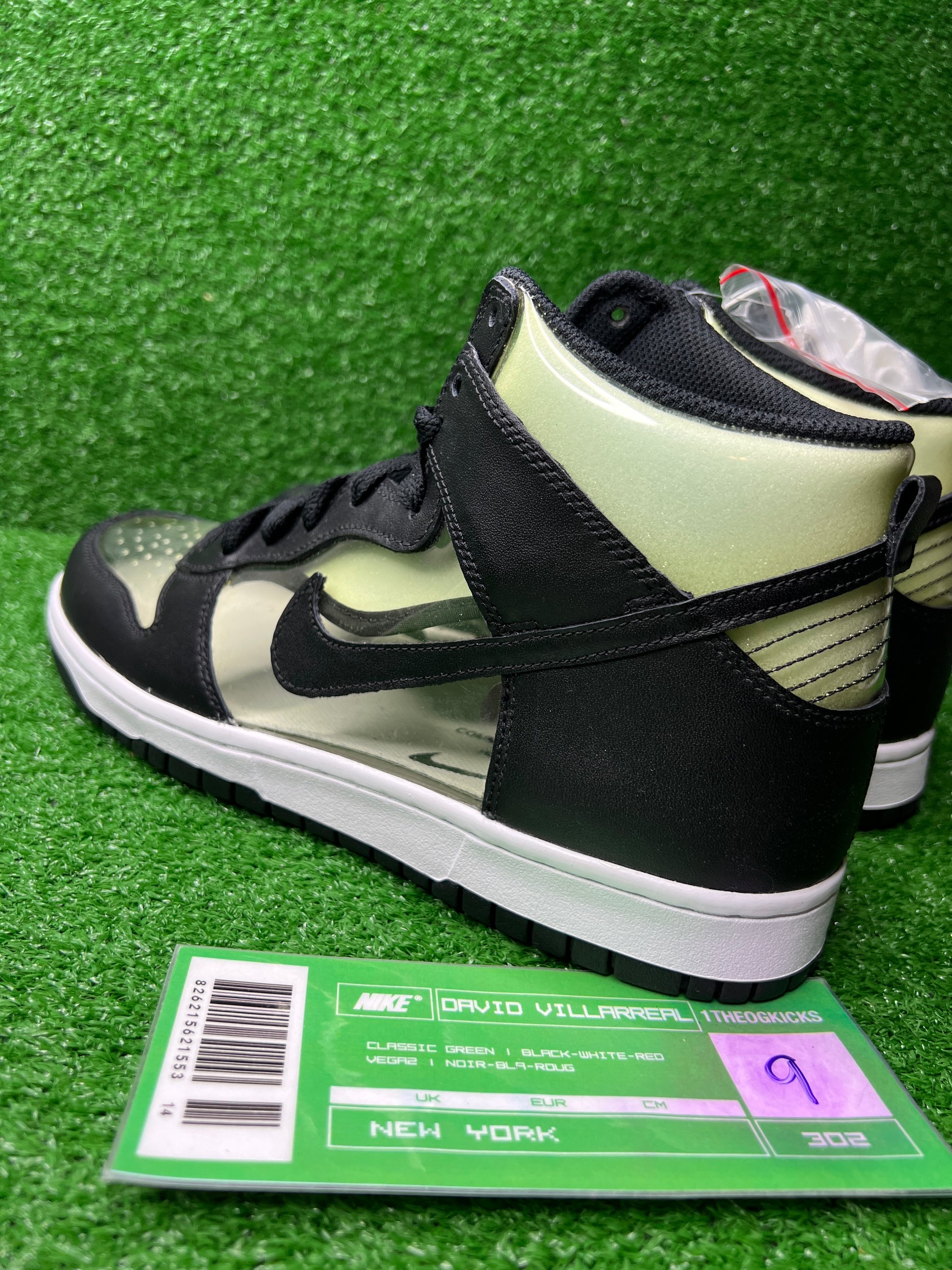 Nike Dunk High CDG Comme Des Garcons Clear - Size 9