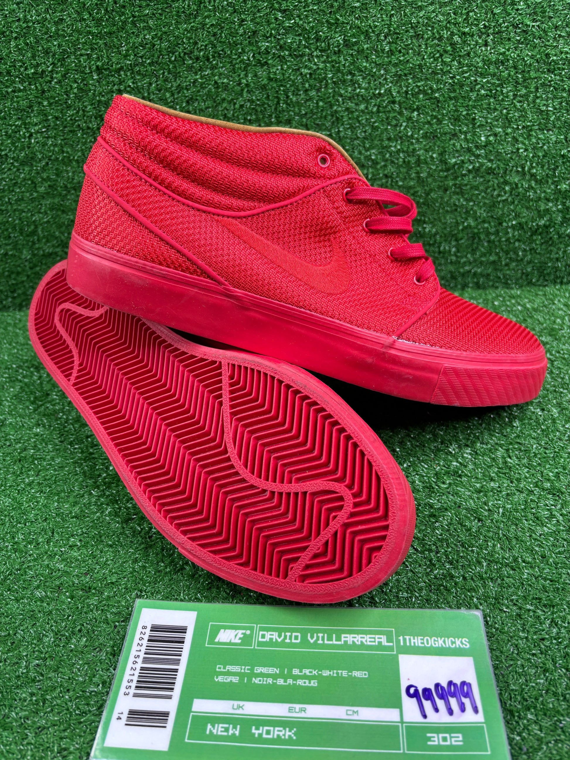 Nike Sb Stefan Janoski Tonal Red Sample - Size 9