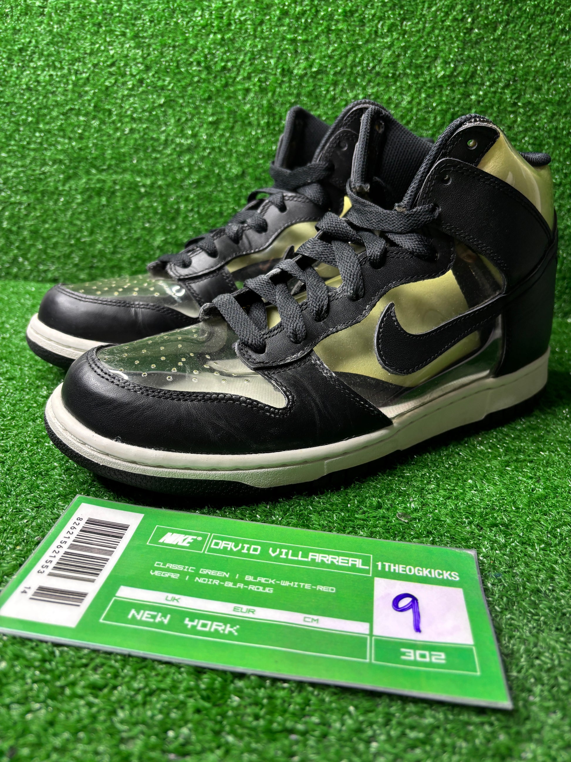 Nike Dunk High CDG Comme Des Garcons Clear - Size 9 (used)