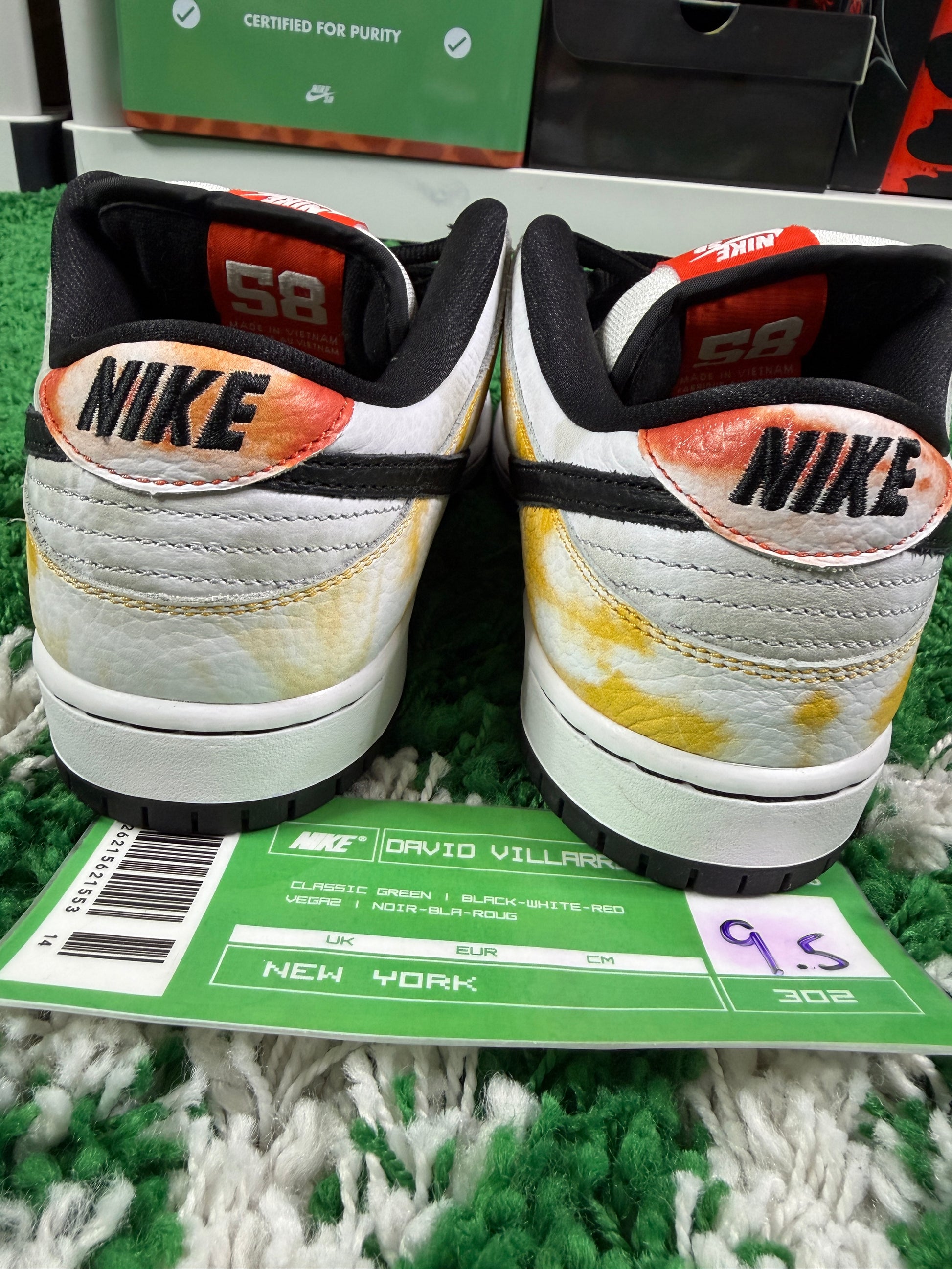 Nike Sb Tie Dye Ray Guns White - Size 9.5