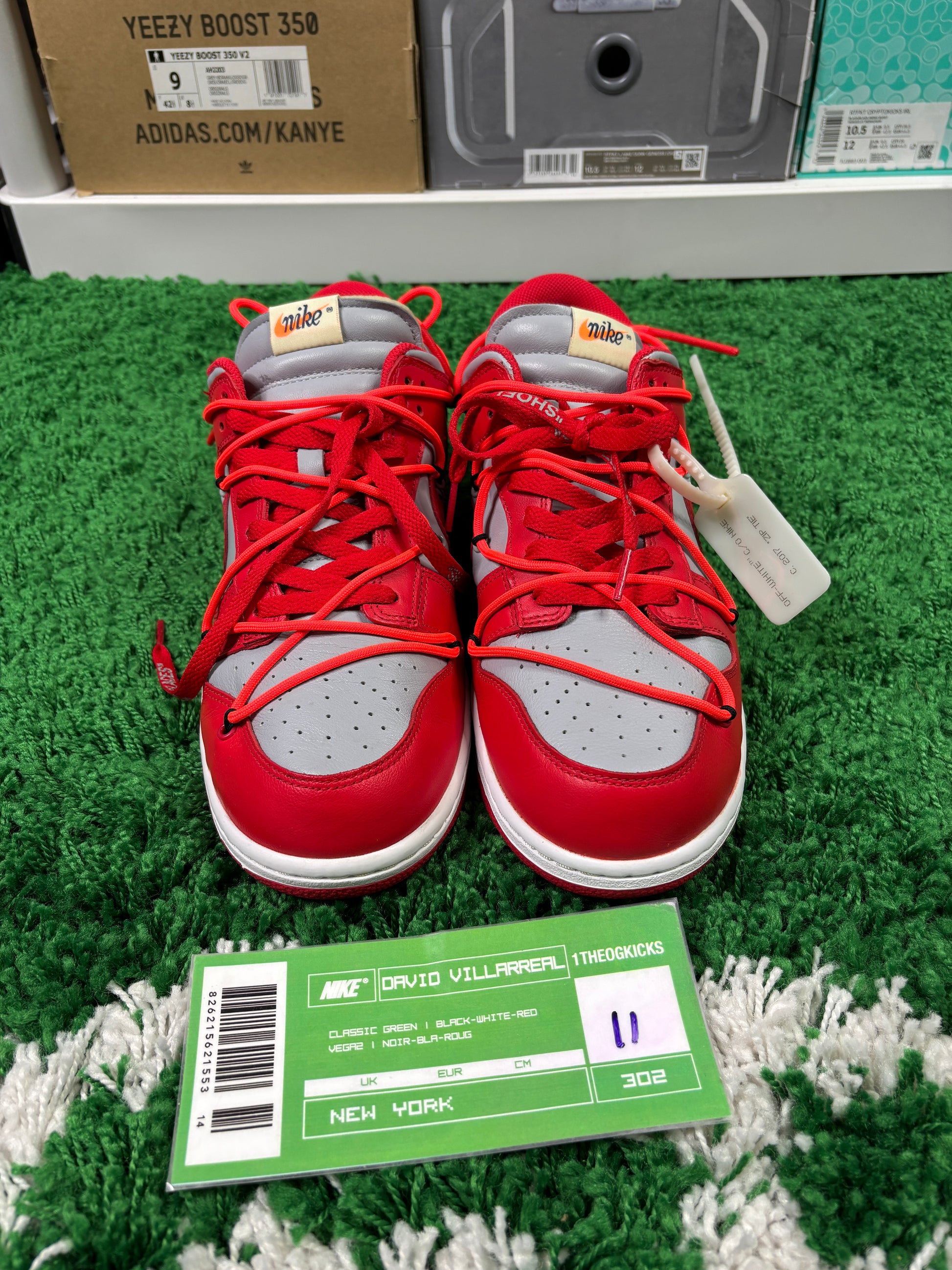 Nike Dunk Off-White University Red - Size 11