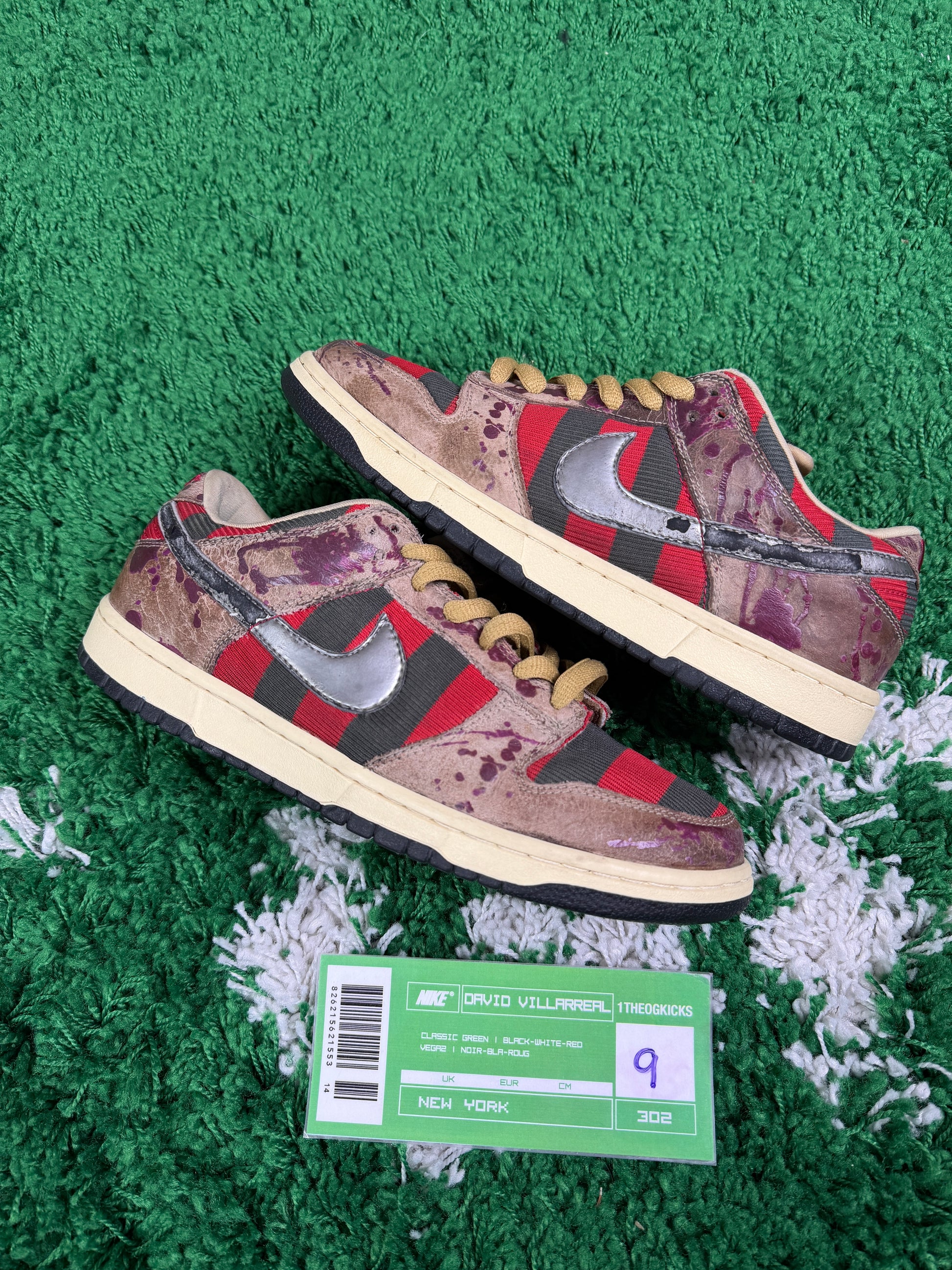 Nike Sb Freddy Krueger's - Size 9
