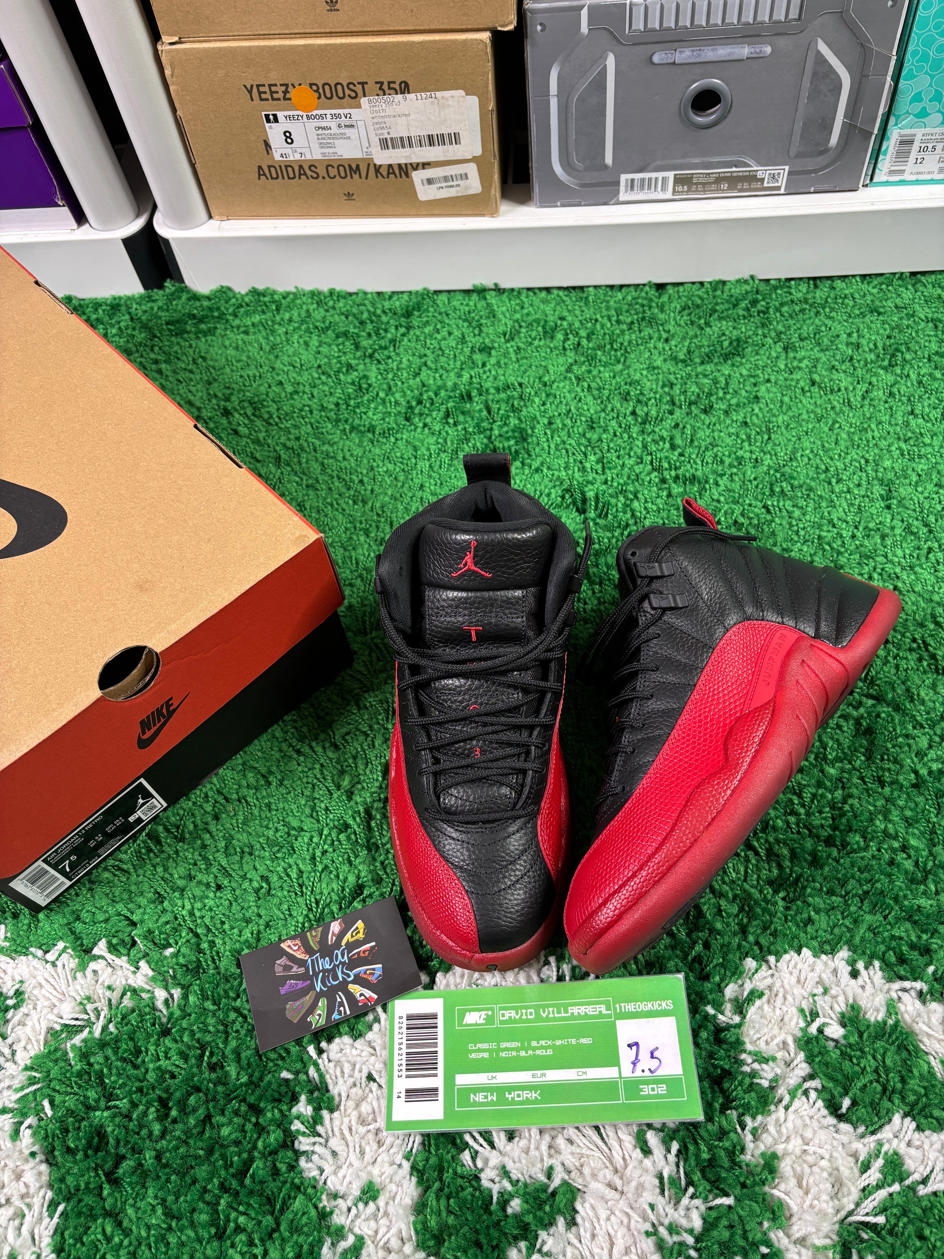 Jordan 12 Flu Game - Size 7.5