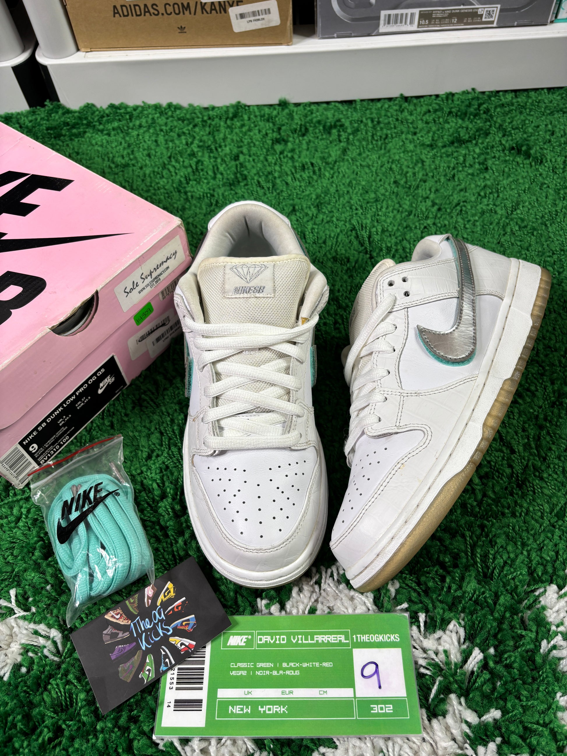Nike Sb White Diamond - Size 9