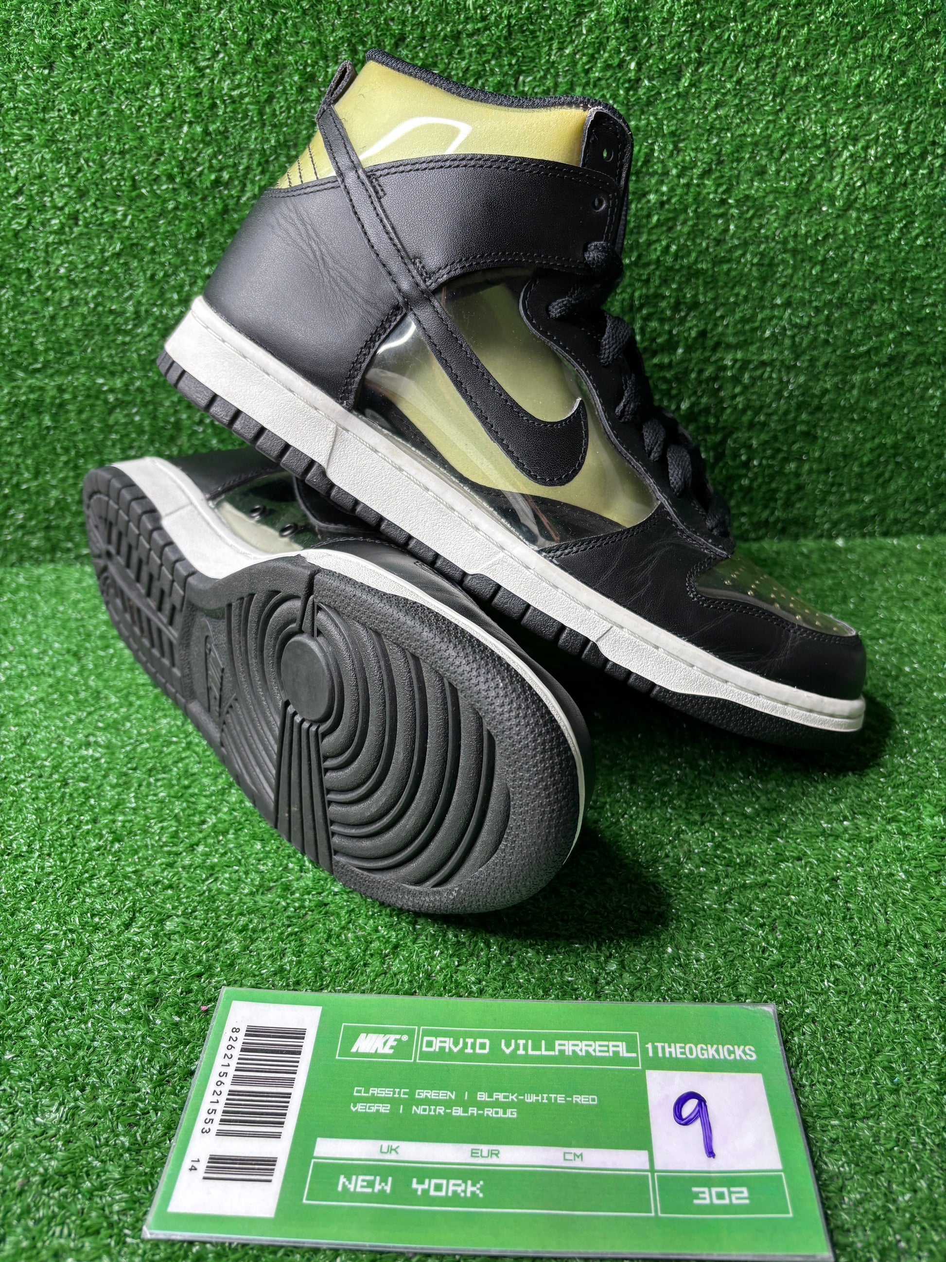 Nike Dunk High CDG Comme Des Garcons Clear - Size 9 (used)