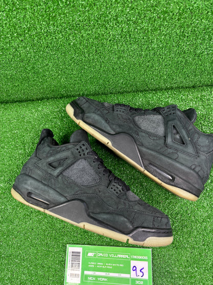 Jordan 4 Kaws Black - Size 9.5