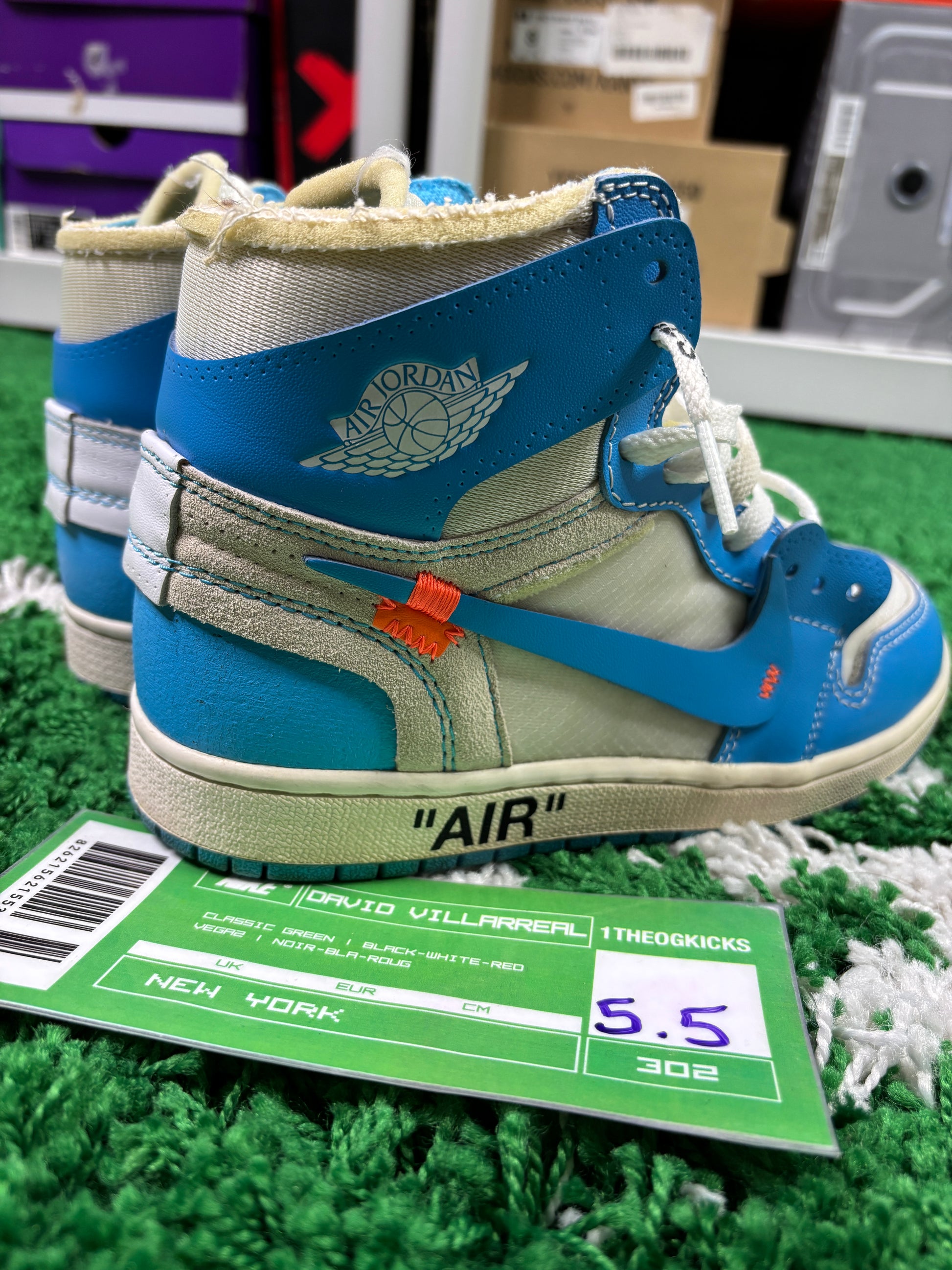 Jordan 1 OFF WHITE UNC- size 5.5