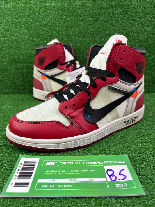 Jordan 1 OFF WHITE Chicago- size 8.5