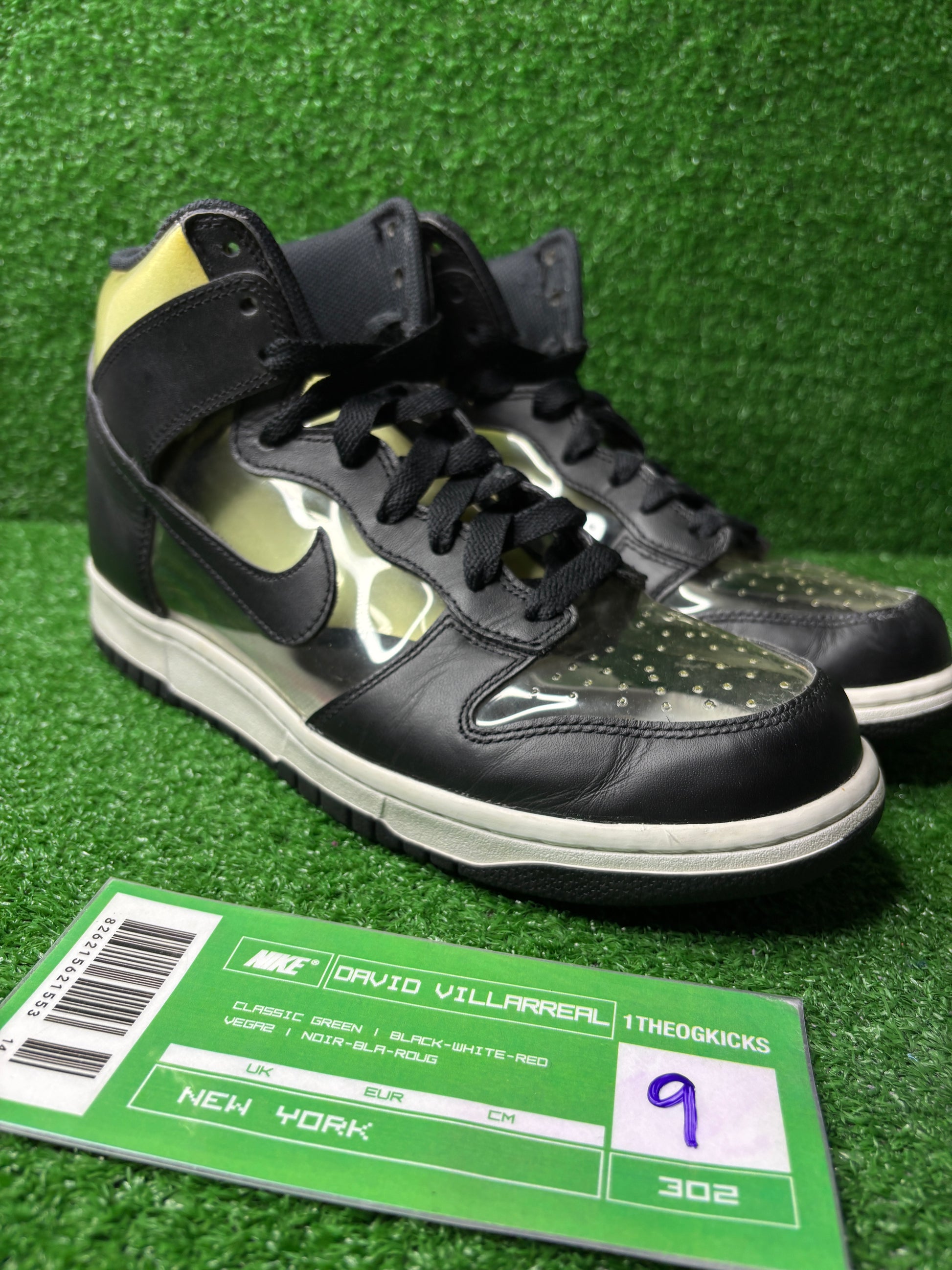 Nike Dunk High CDG Comme Des Garcons Clear - Size 9 (used)