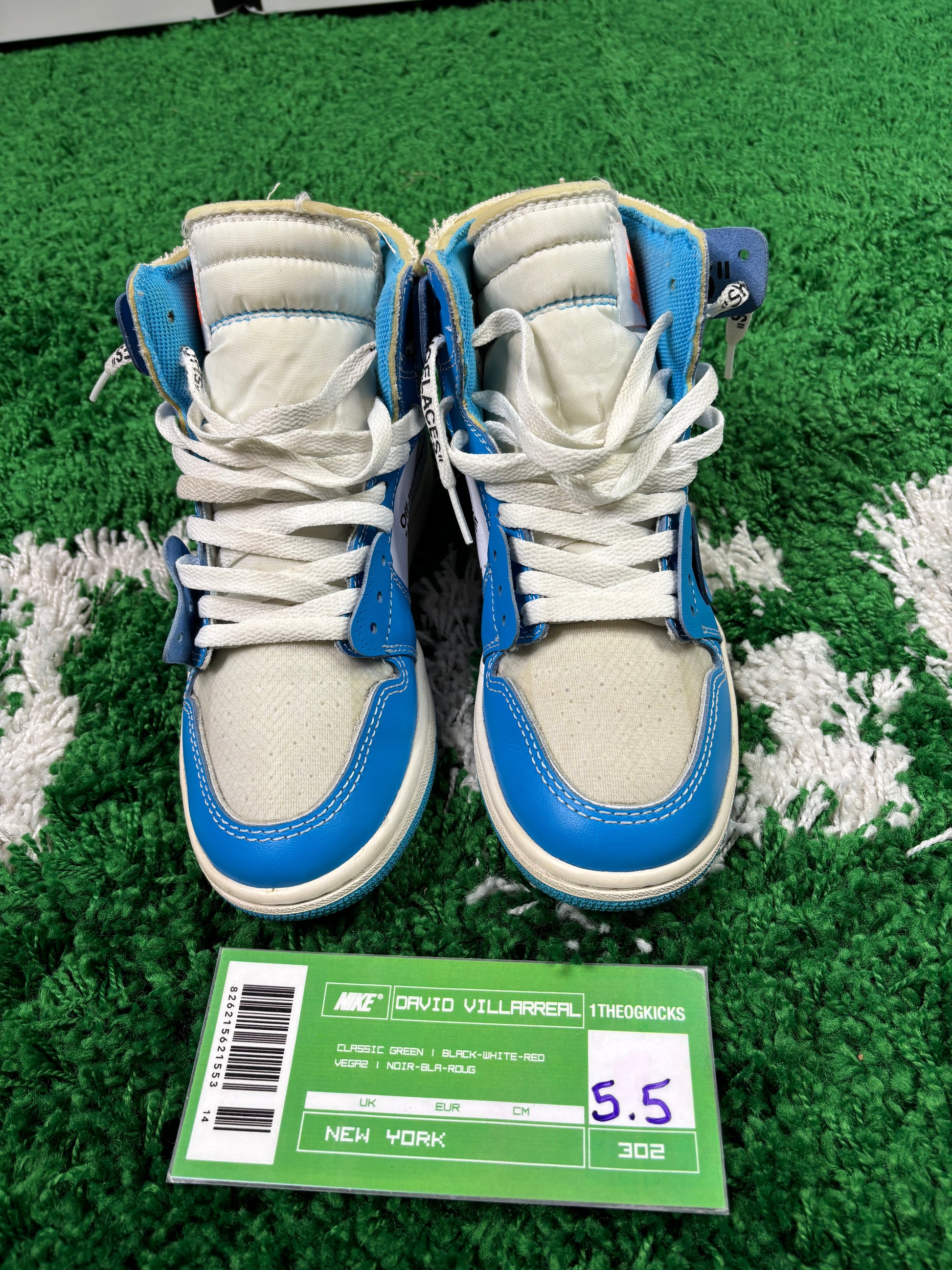 Jordan 1 OFF WHITE UNC- size 5.5