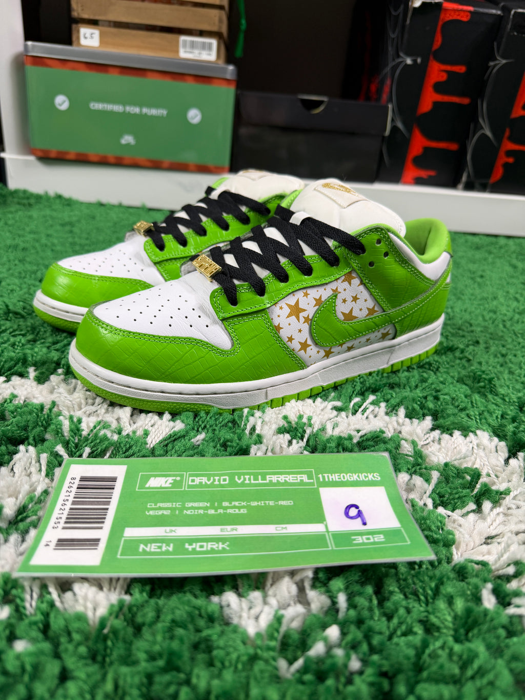 Nike Sb Supreme Mean Green's - Size 9