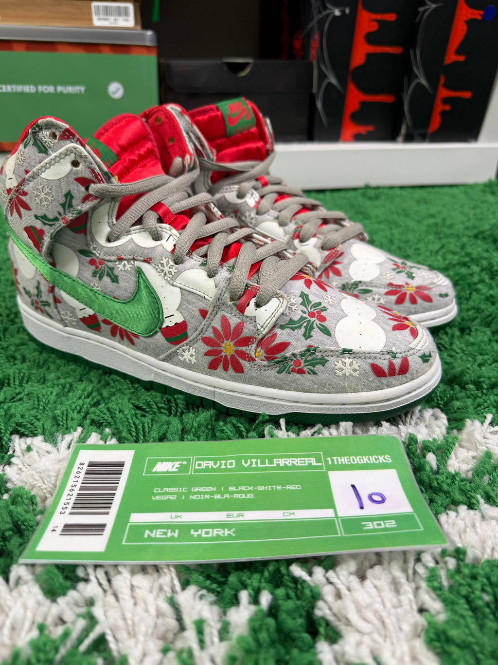 Nike Sb Ugly Sweaters Grey - Size 10