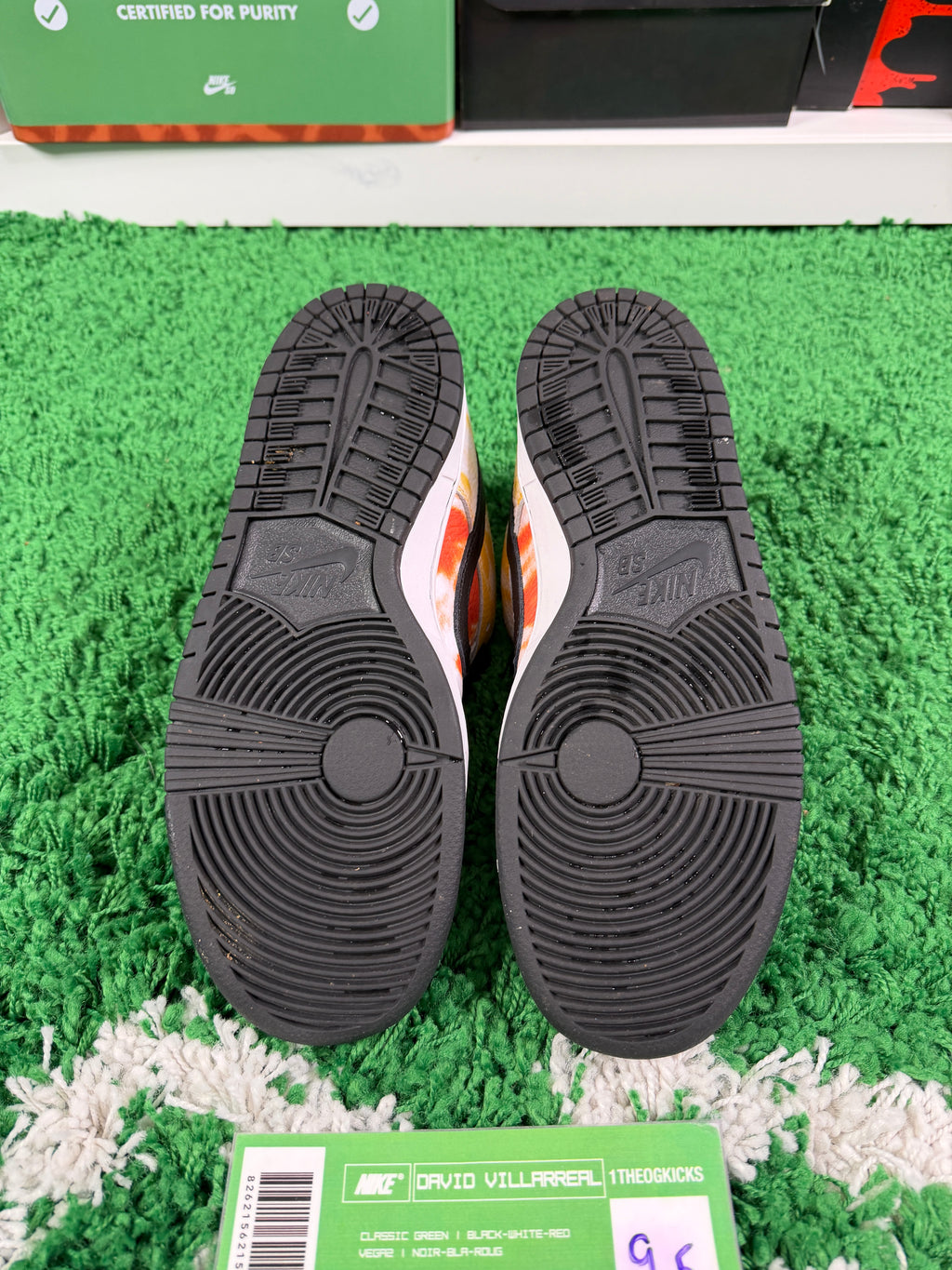 Nike Sb Tie Dye Ray Guns White - Size 9.5