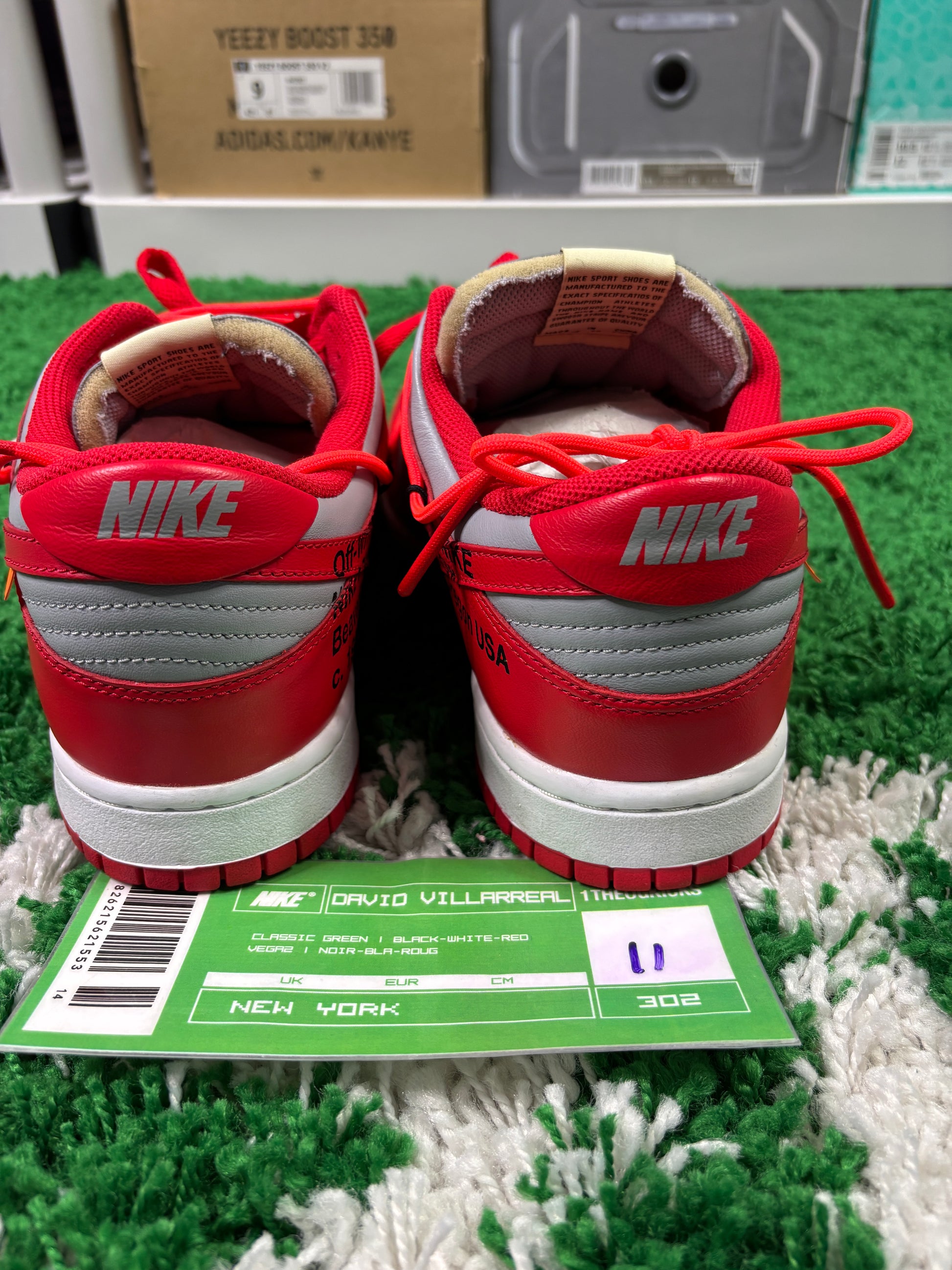 Nike Dunk Off-White University Red - Size 11