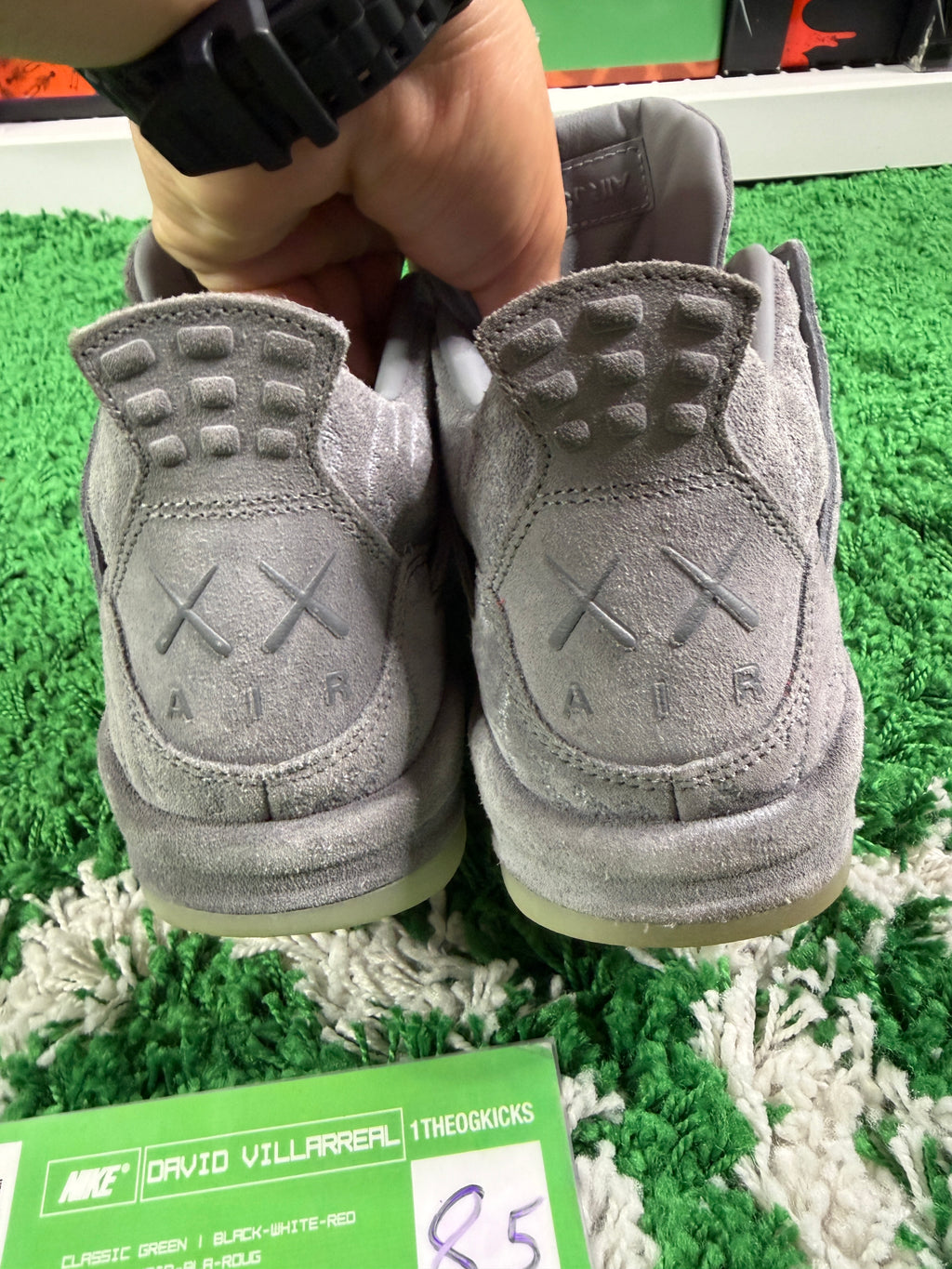 Jordan 4 Kaws Grey - Size 8.5