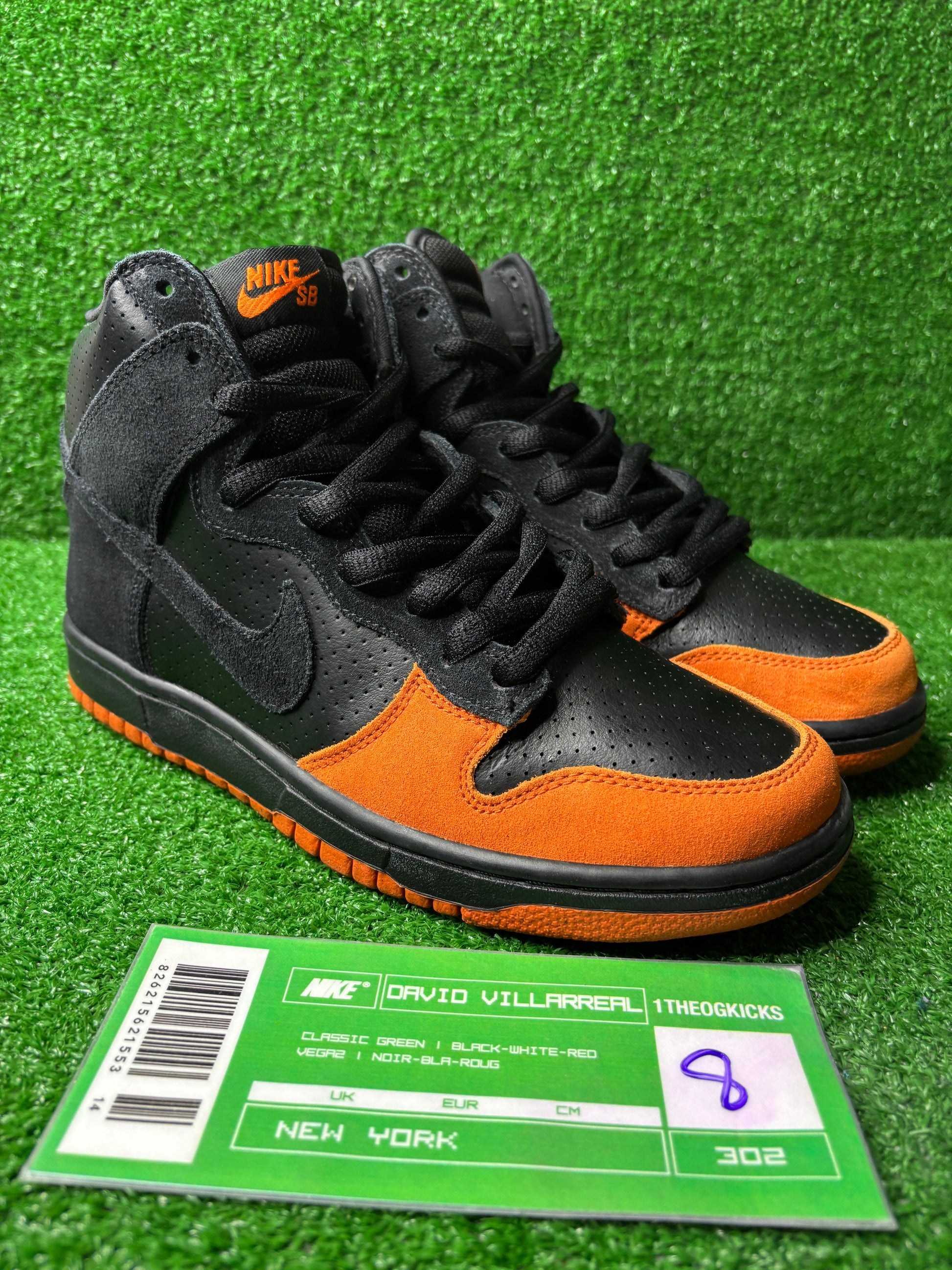 Nike Sb Black Solar Orange - Size 8