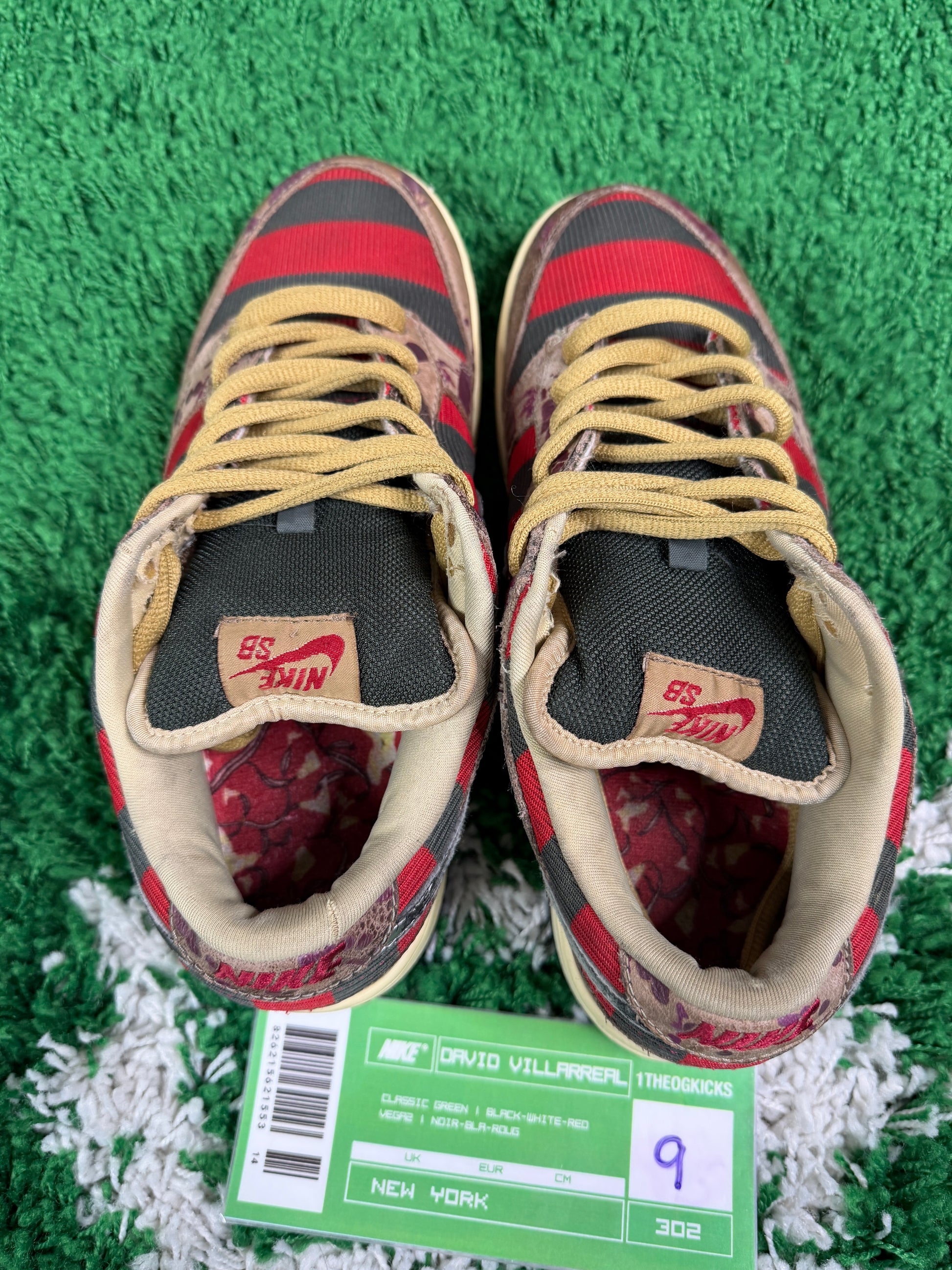 Nike Sb Freddy Krueger's - Size 9