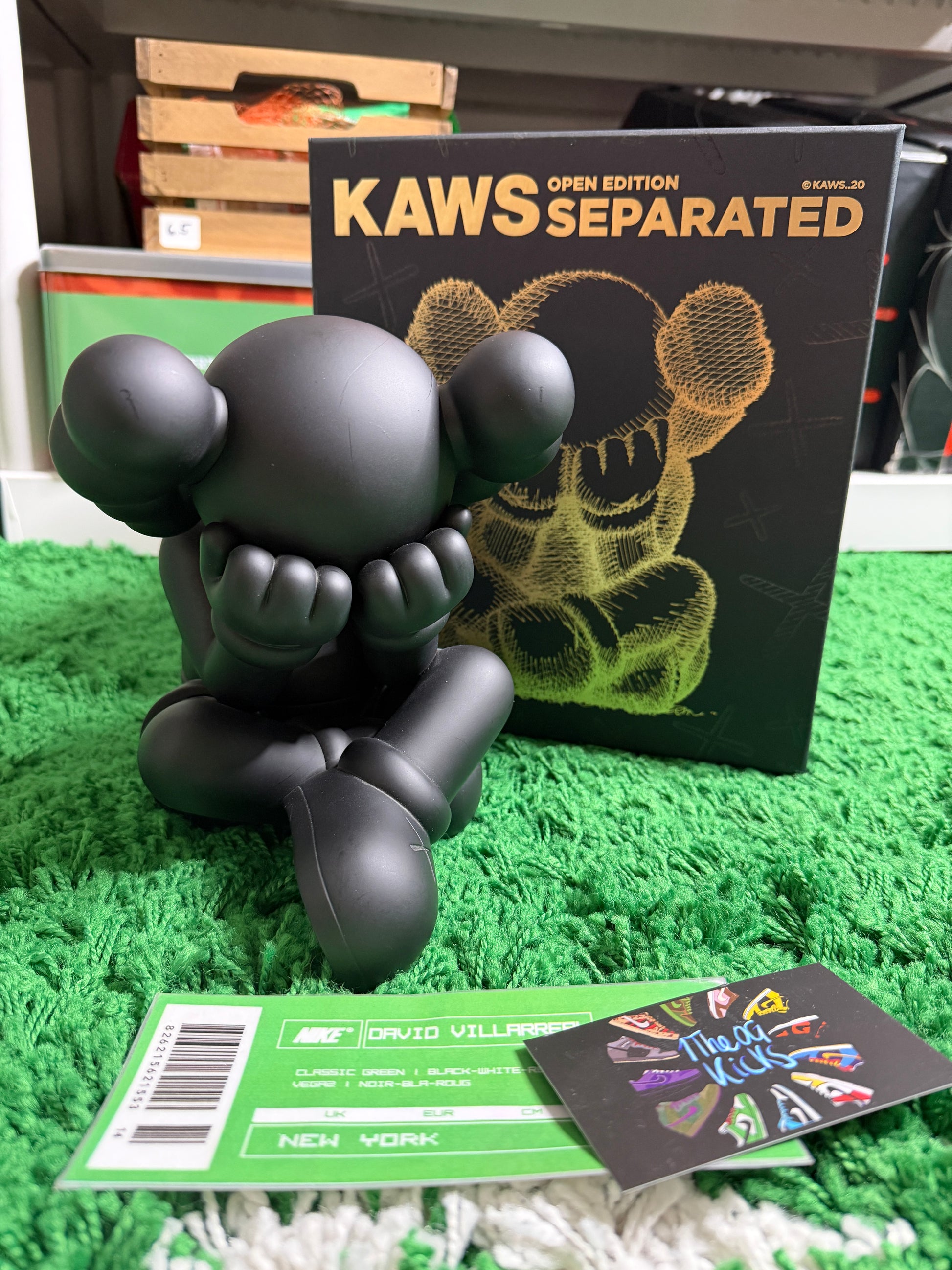 KAWS Separated Vinyl Figure Black