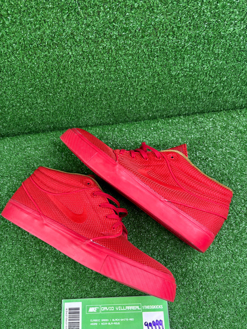 Nike Sb Stefan Janoski Tonal Red Sample - Size 9