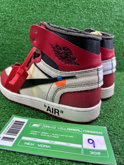 Jordan 1 OFF WHITE Chicago- size 9