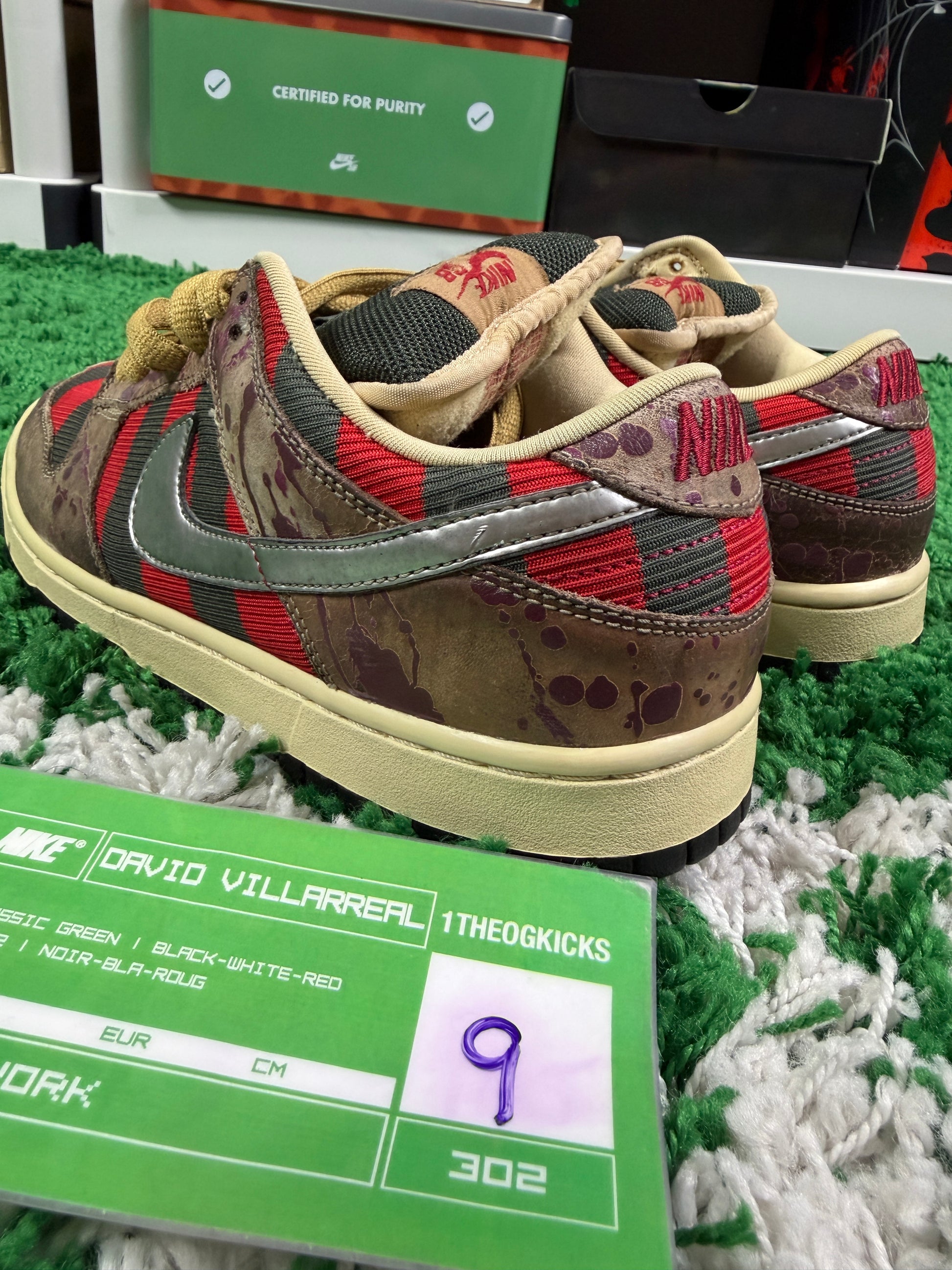 Nike Sb Freddy Krueger's - Size 9