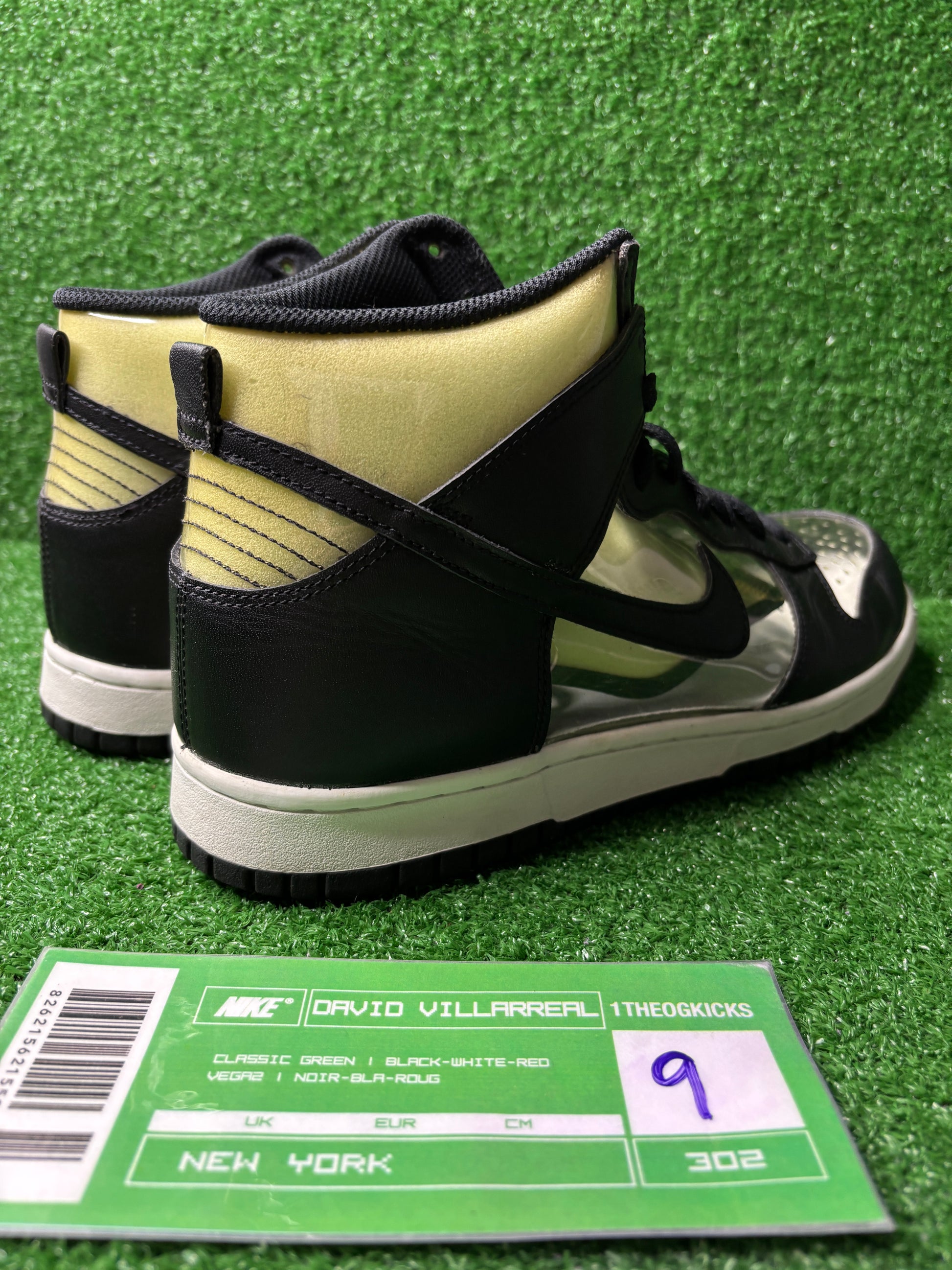 Nike Dunk High CDG Comme Des Garcons Clear - Size 9 (used)