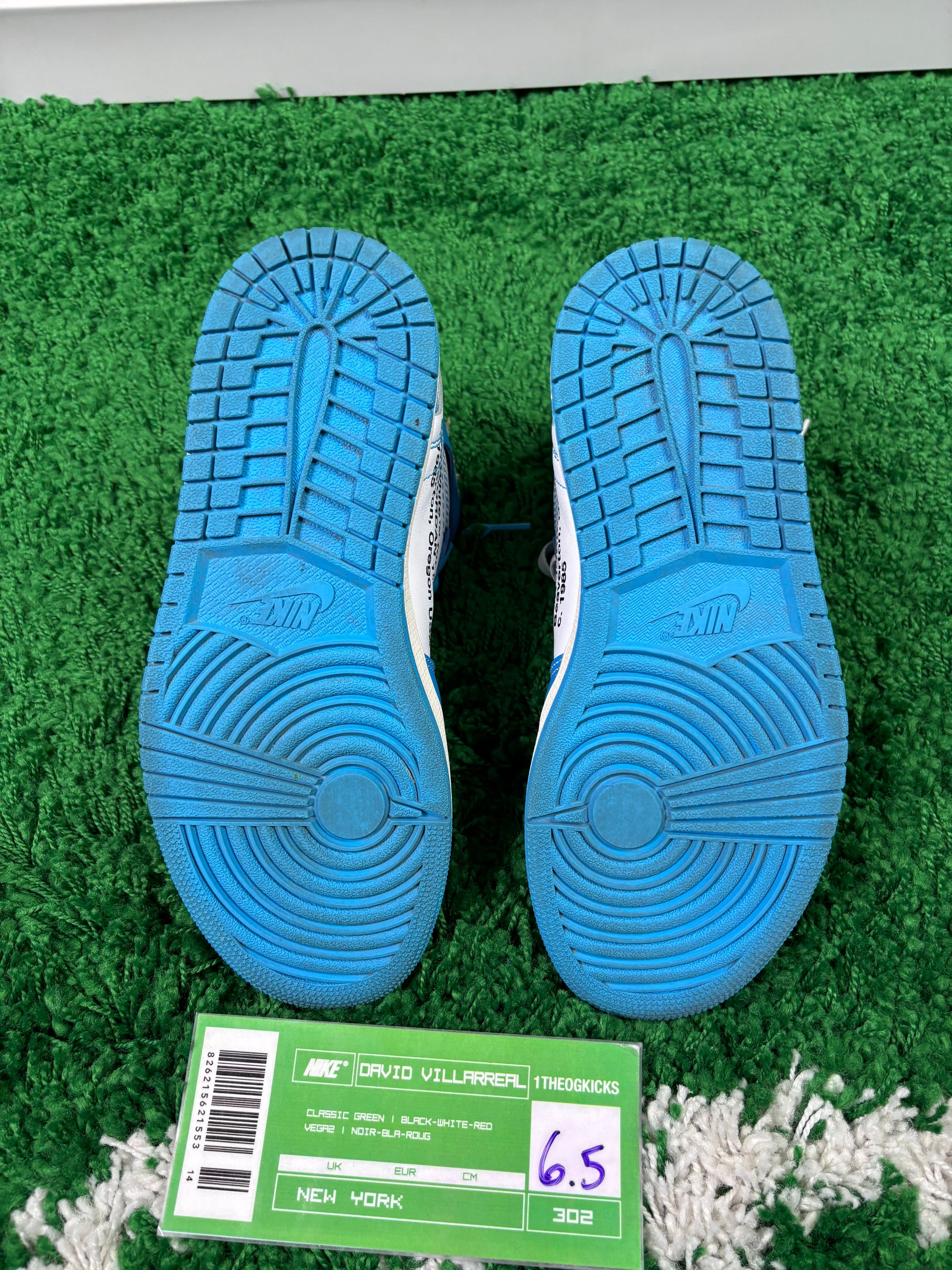 Jordan 1 OFF WHITE UNC- size 6.5