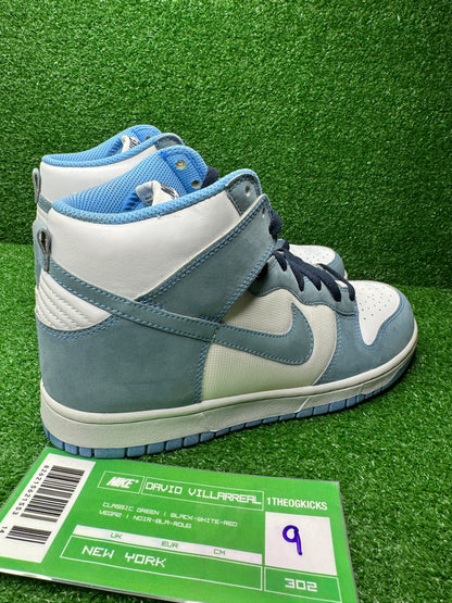 Nike Dunk University Pack White University Blue- Size 9