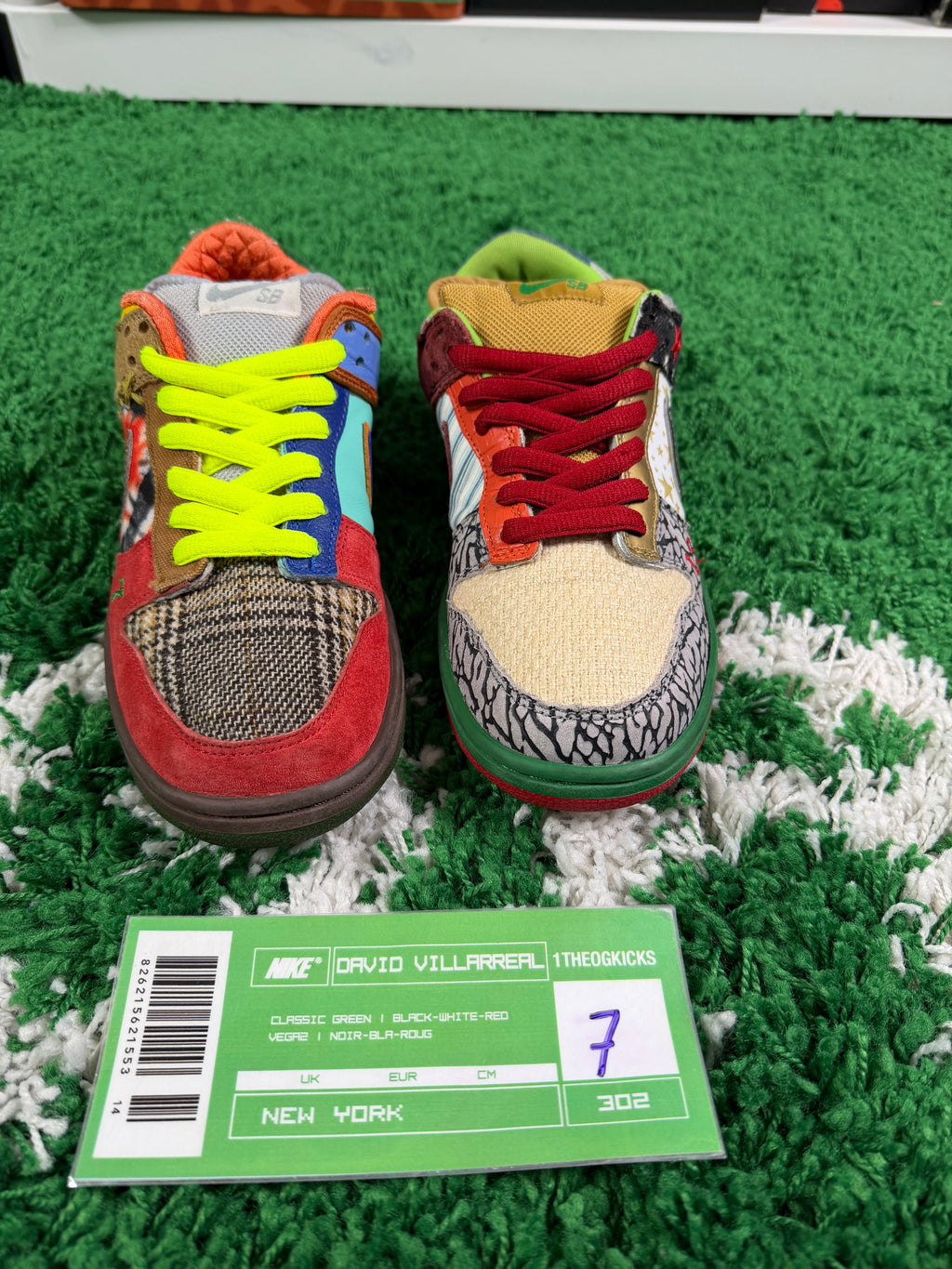 Nike Sb What The Dunks - Size 7