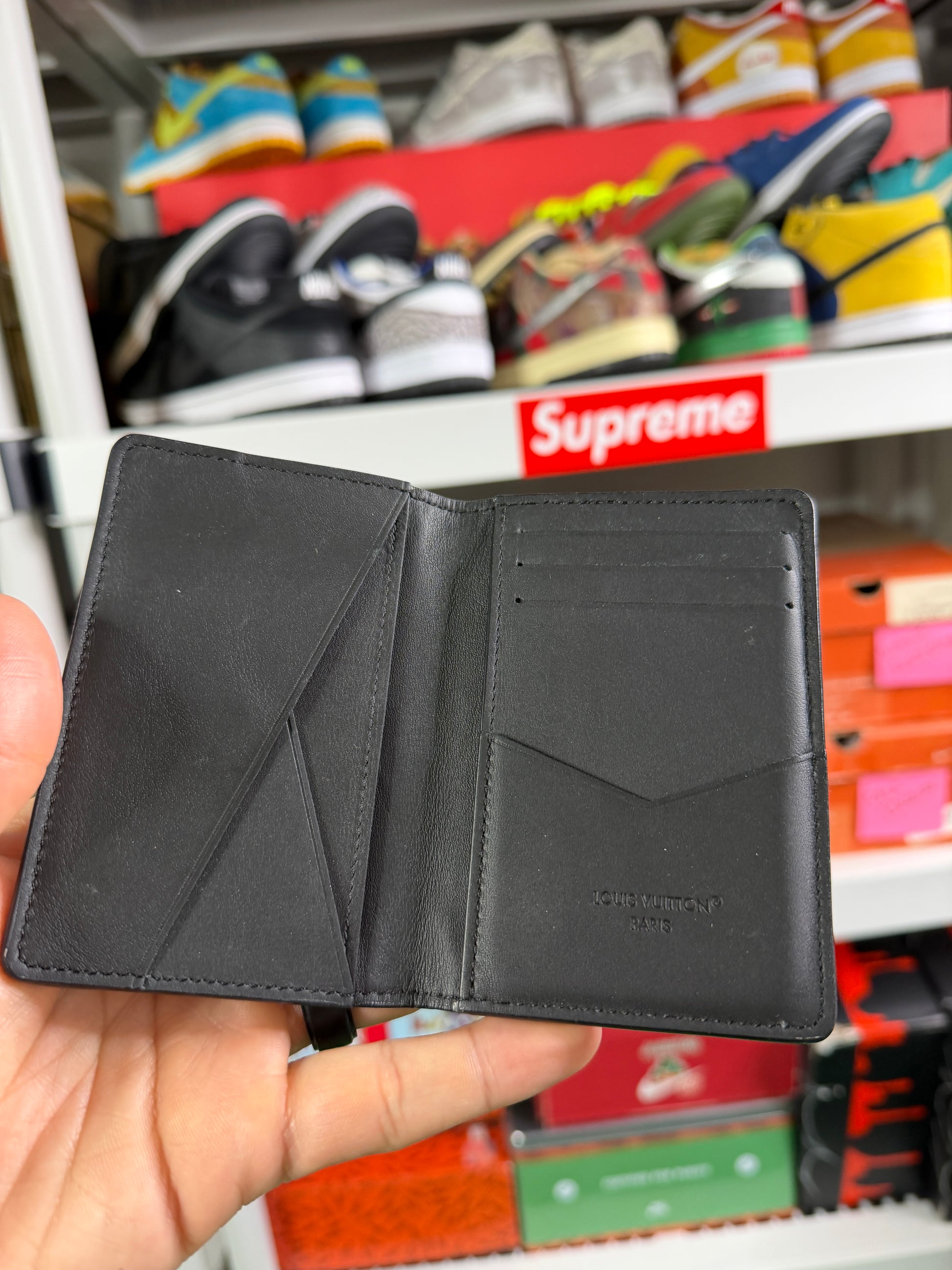 LV Black Monogram Pocket Organizer